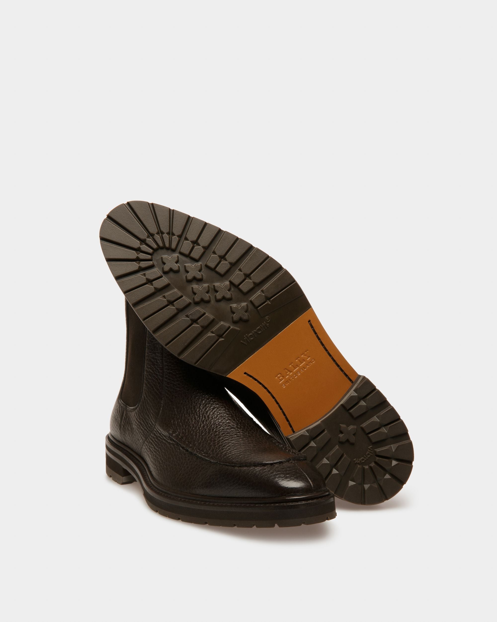 Mirno Stivaletto In Pelle Marrone Scuro - Uomo - Bally - 05