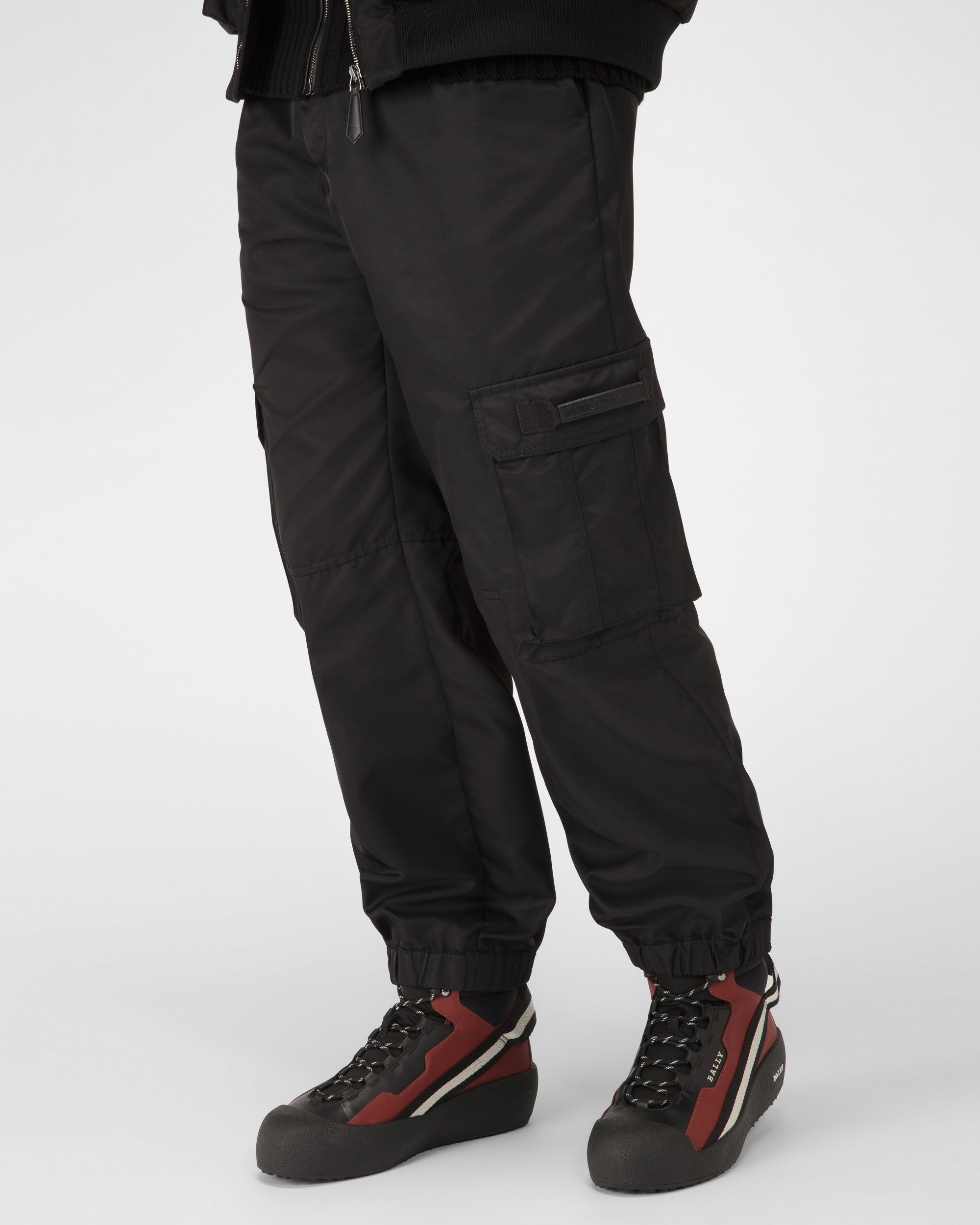 Clyde Sitvali Da Neve In Pelle In Rosso Antico E Nero - Uomo - Bally - 03