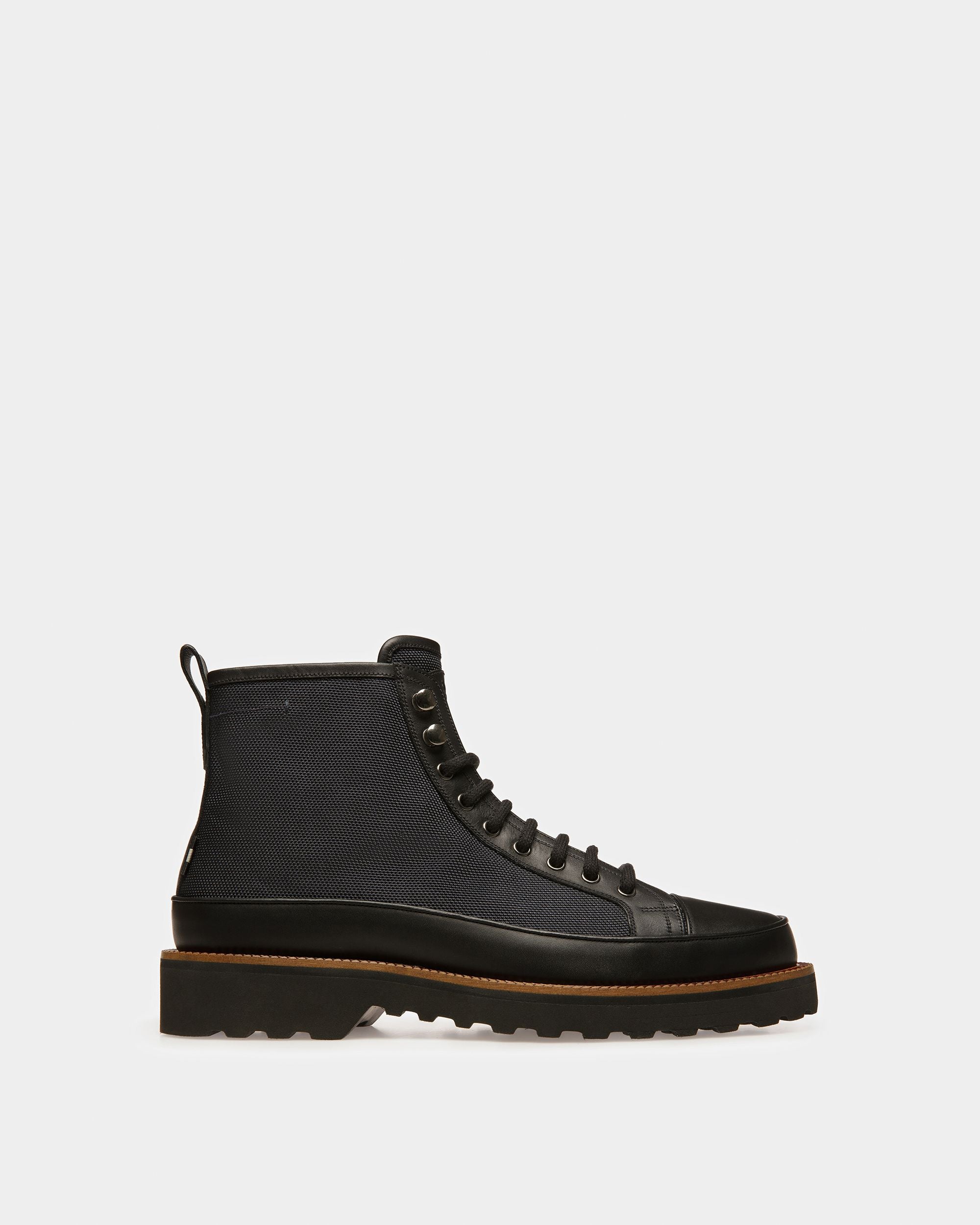 Nortis Stivali In Pelle, Tessuto E Materiale Sintetico Blu Scuro E Nero - Uomo - Bally - 01