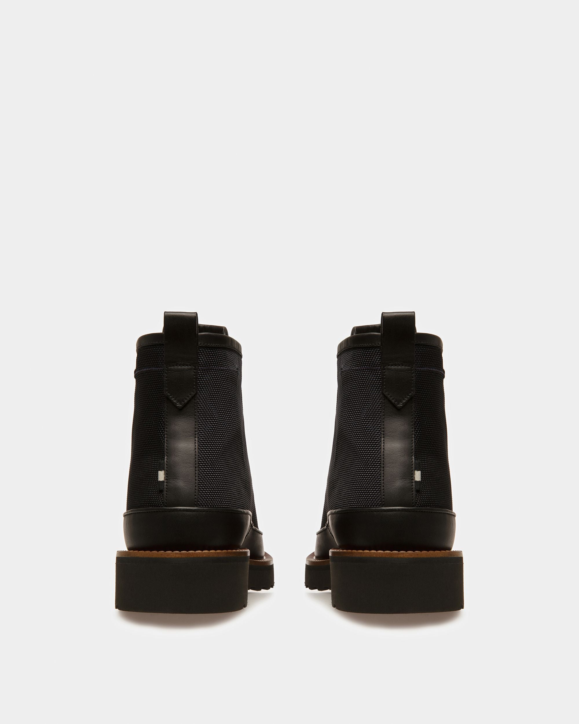 Nortis Stivali In Pelle, Tessuto E Materiale Sintetico Blu Scuro E Nero - Uomo - Bally - 04