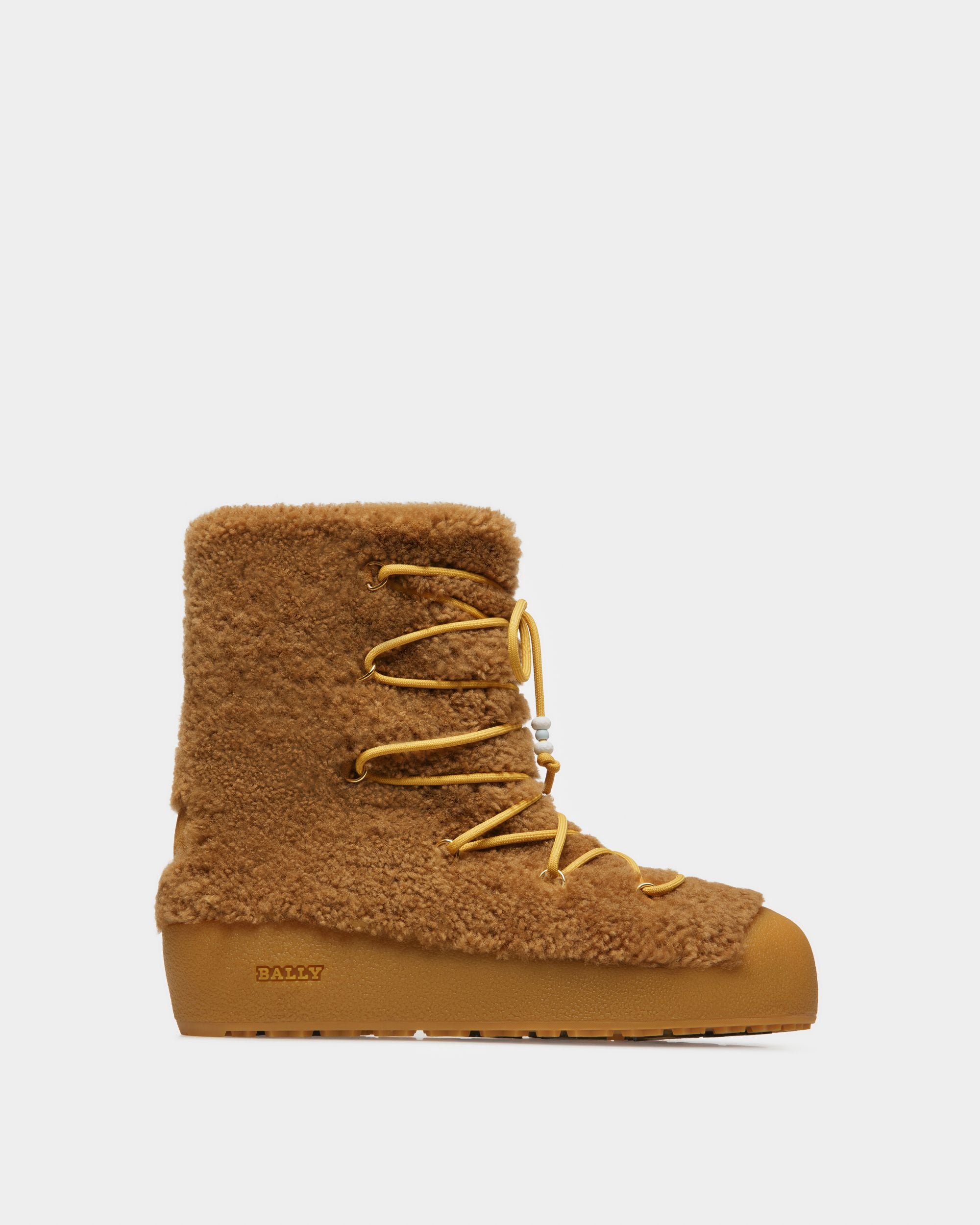 Corviglia Stivale Da Neve In Pelle Cammello - Uomo - Bally - 01