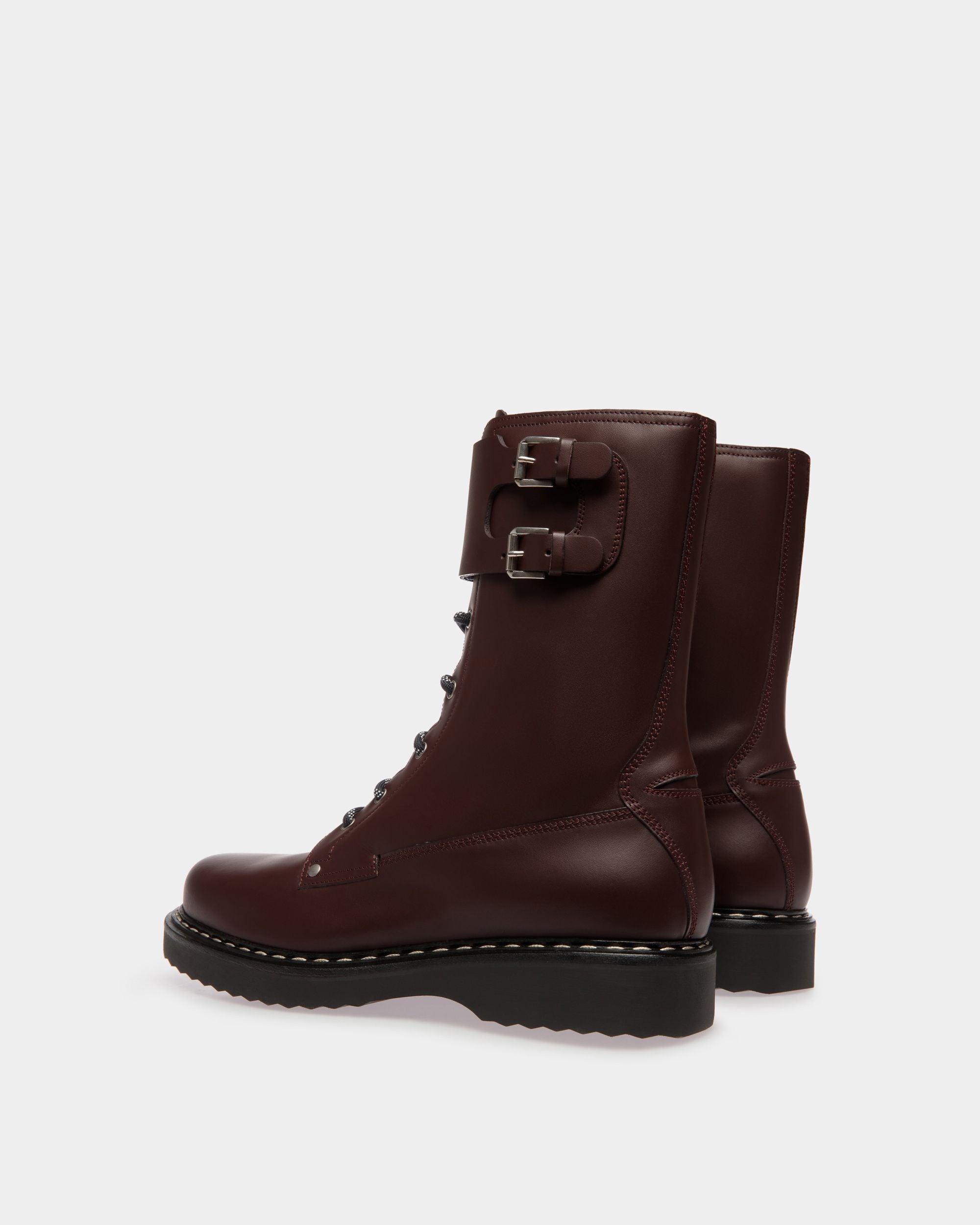 Stivale Stringato Neasden In Pelle Bordeaux - Uomo - Bally - 04