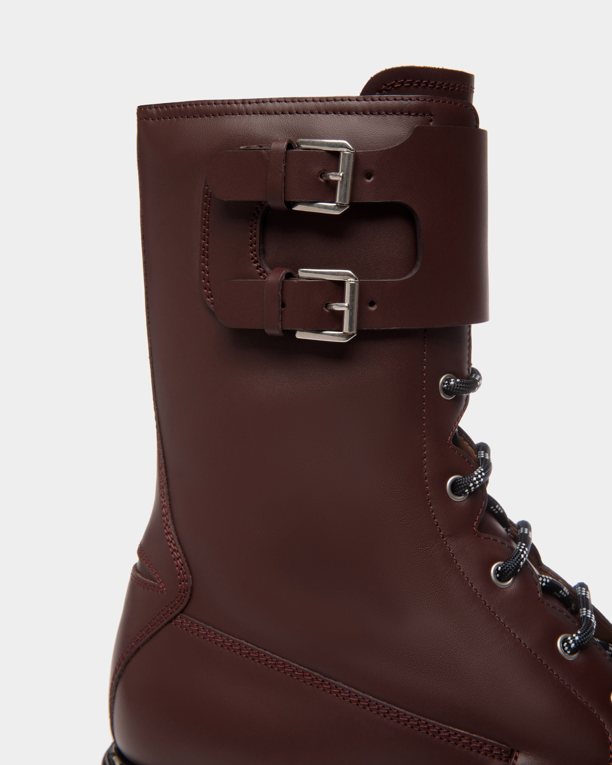 Stivale Stringato Neasden In Pelle Bordeaux - Uomo - Bally - 05