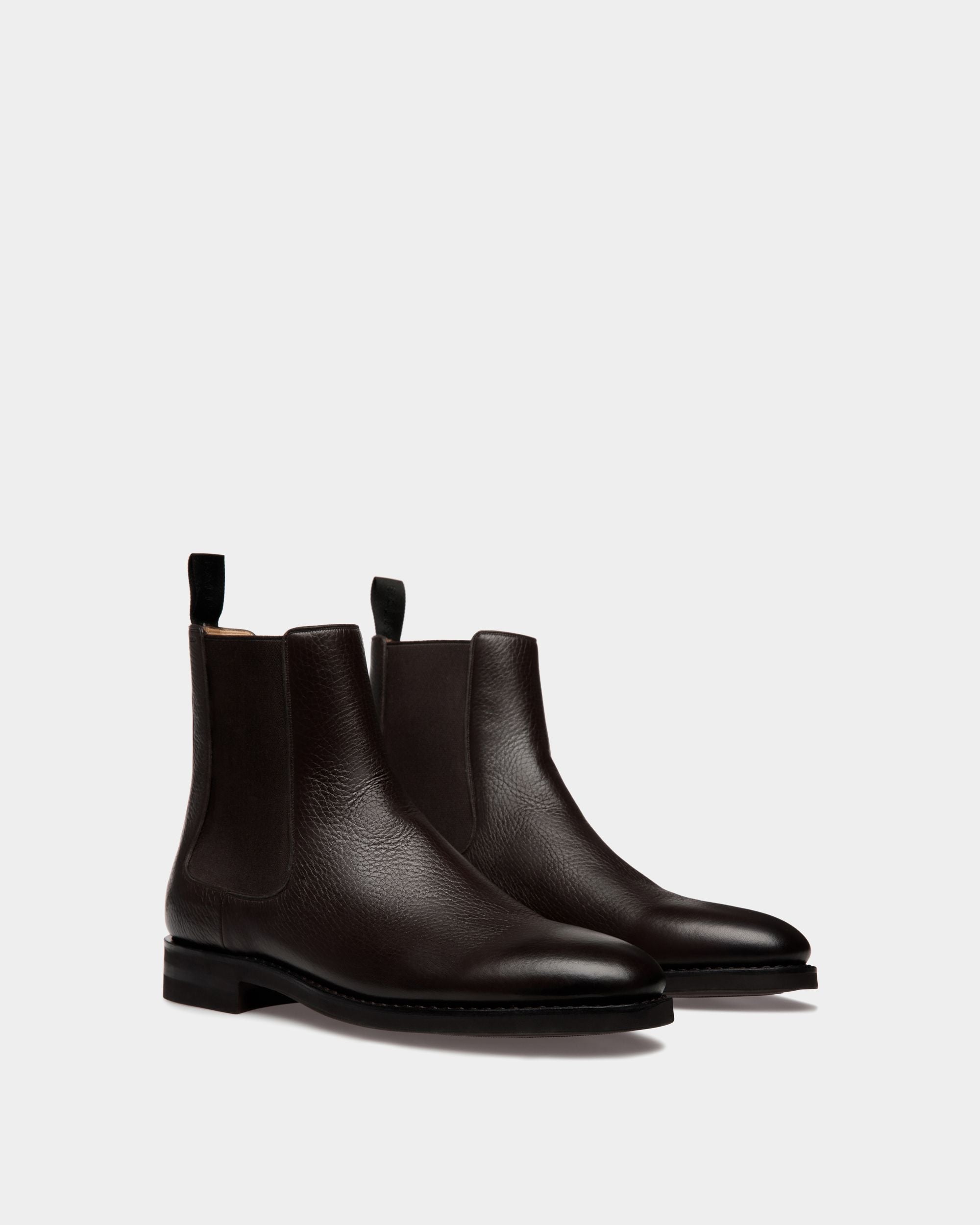 Stivaletto Scribe Un In Pelle Di Daino Color Ebano - Uomo - Bally - 03