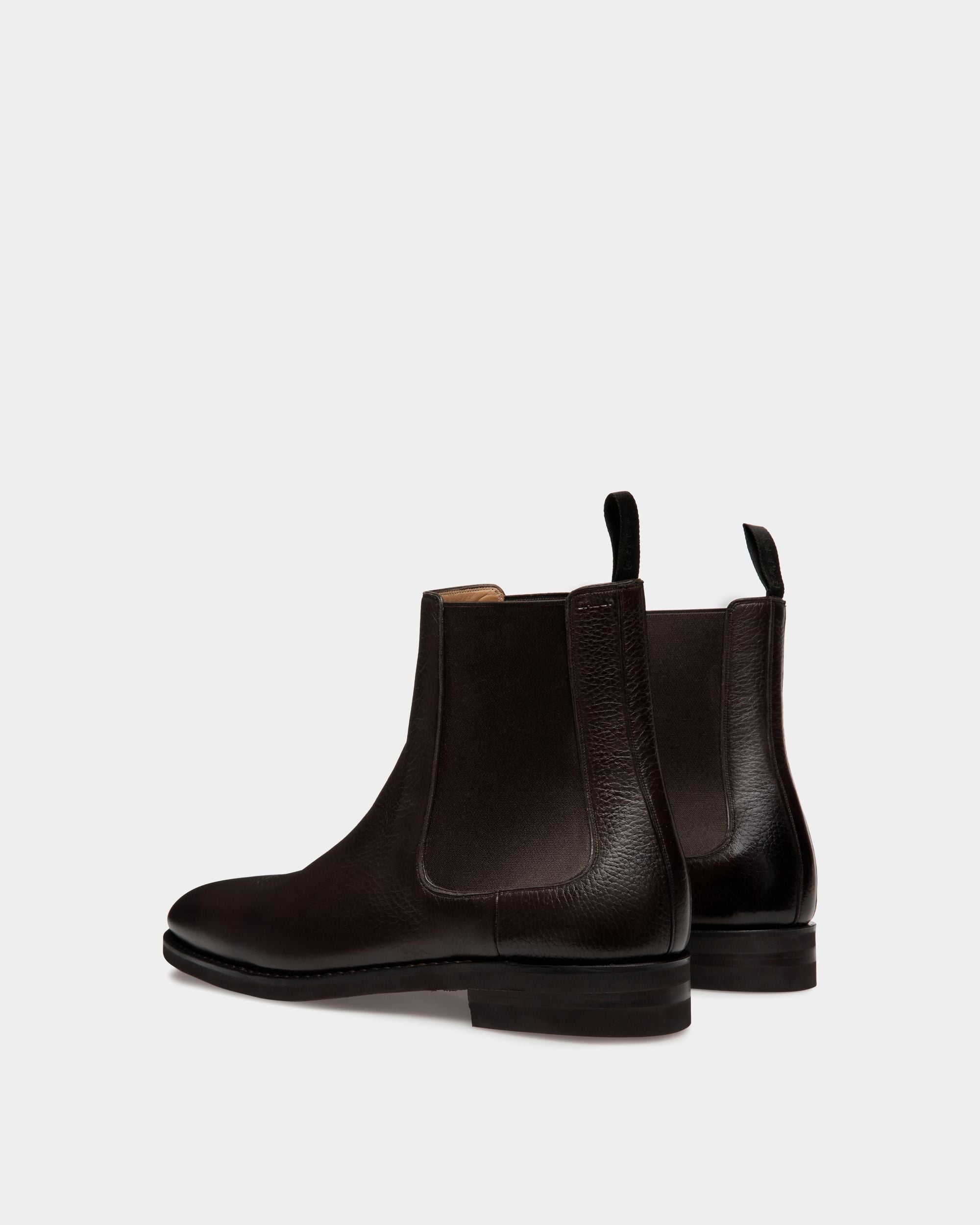 Stivaletto Scribe Un In Pelle Di Daino Color Ebano - Uomo - Bally - 04