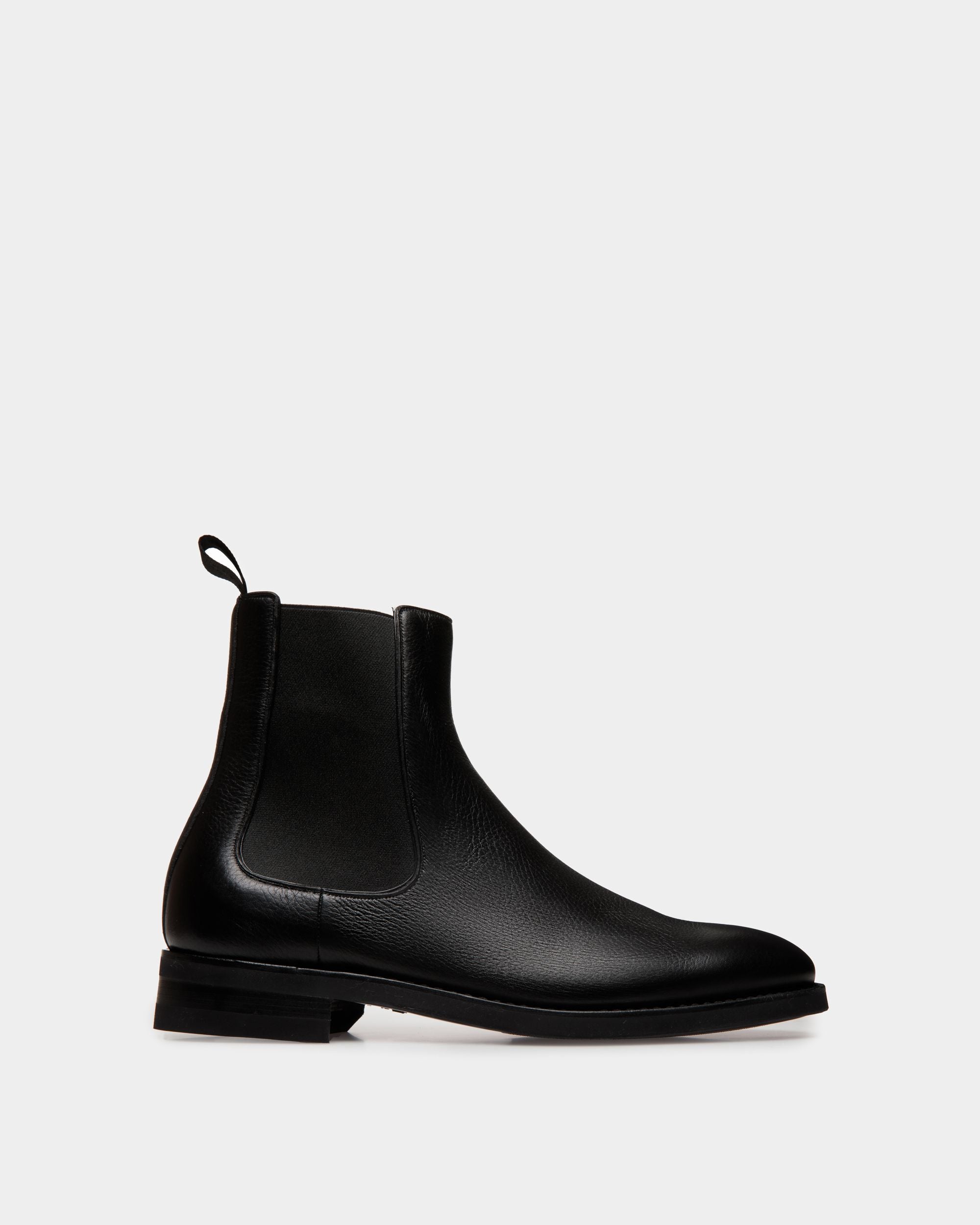 Stivaletto Scribe Un In Pelle Di Daino Nera - Uomo - Bally - 01