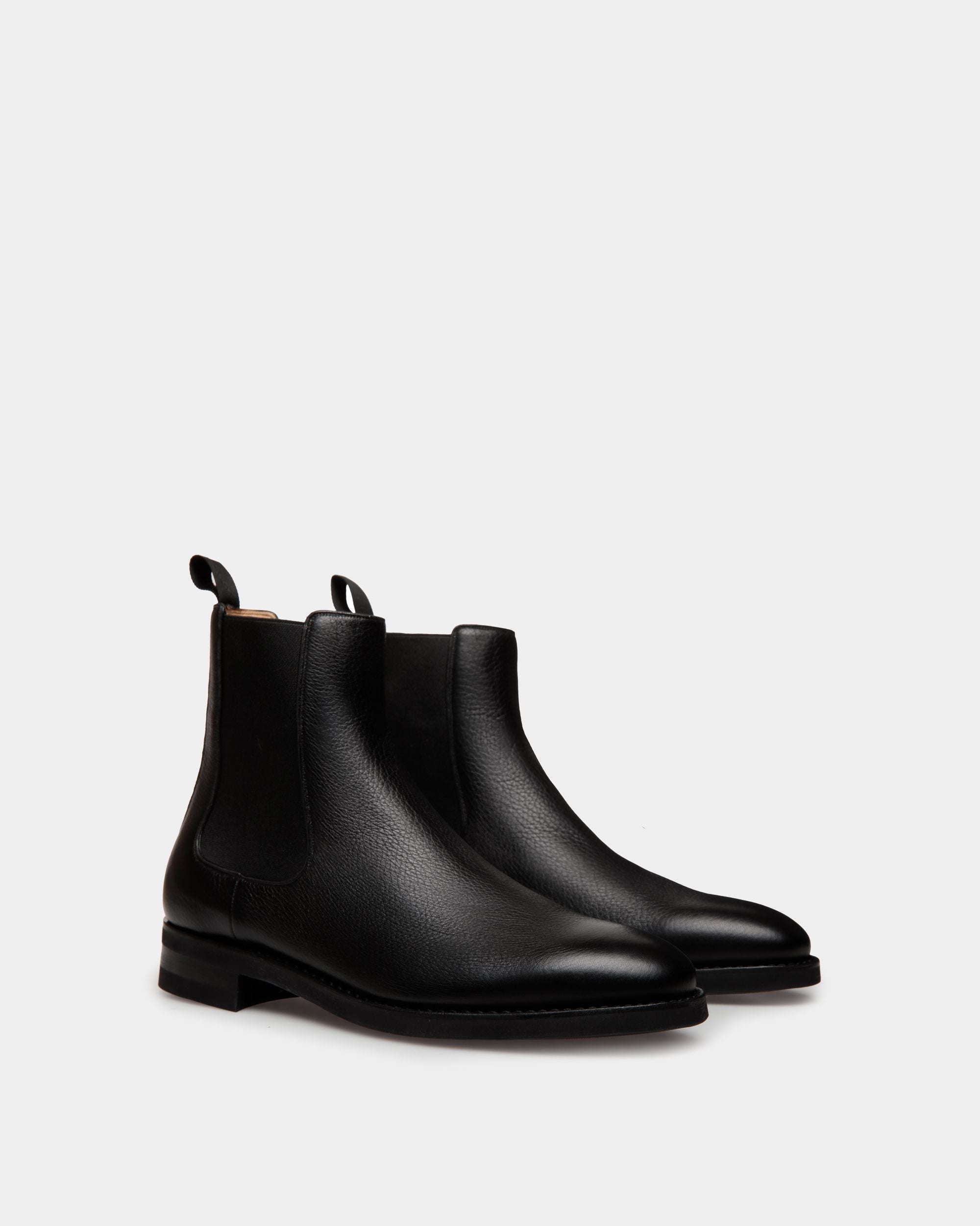 Stivaletto Scribe Un In Pelle Di Daino Nera - Uomo - Bally - 02