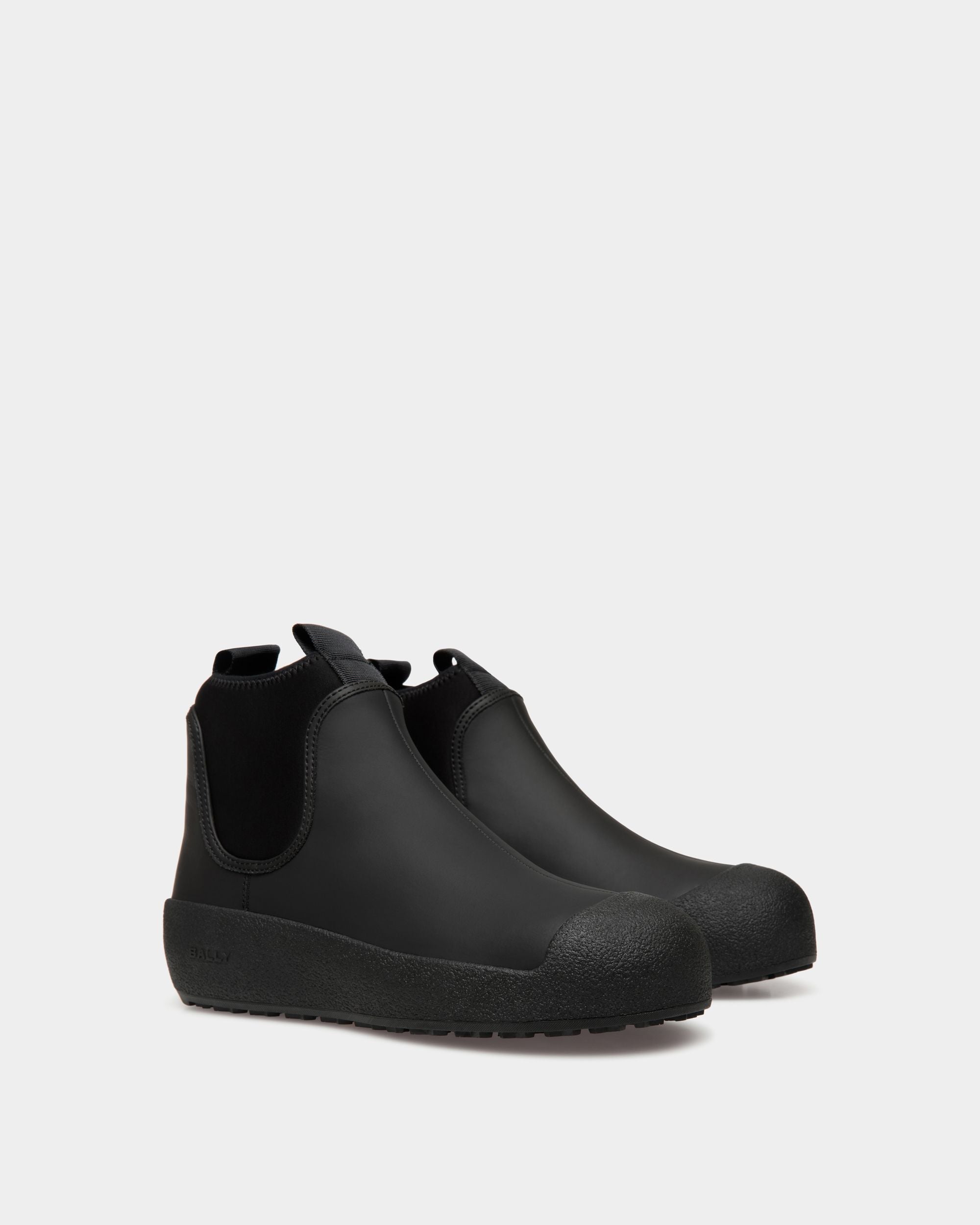 Stivaletto Bally Curling In Pelle Gommata Nera - Uomo - Bally - 03