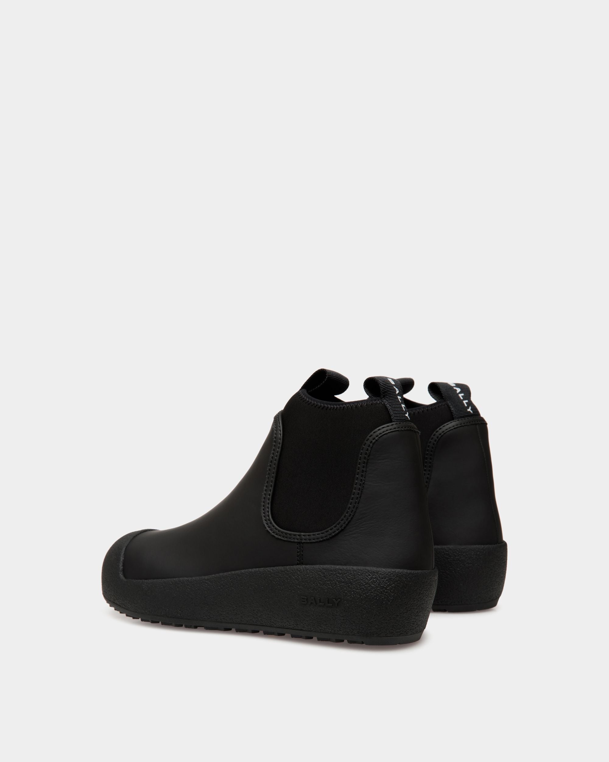 Stivaletto Bally Curling In Pelle Gommata Nera - Uomo - Bally - 04