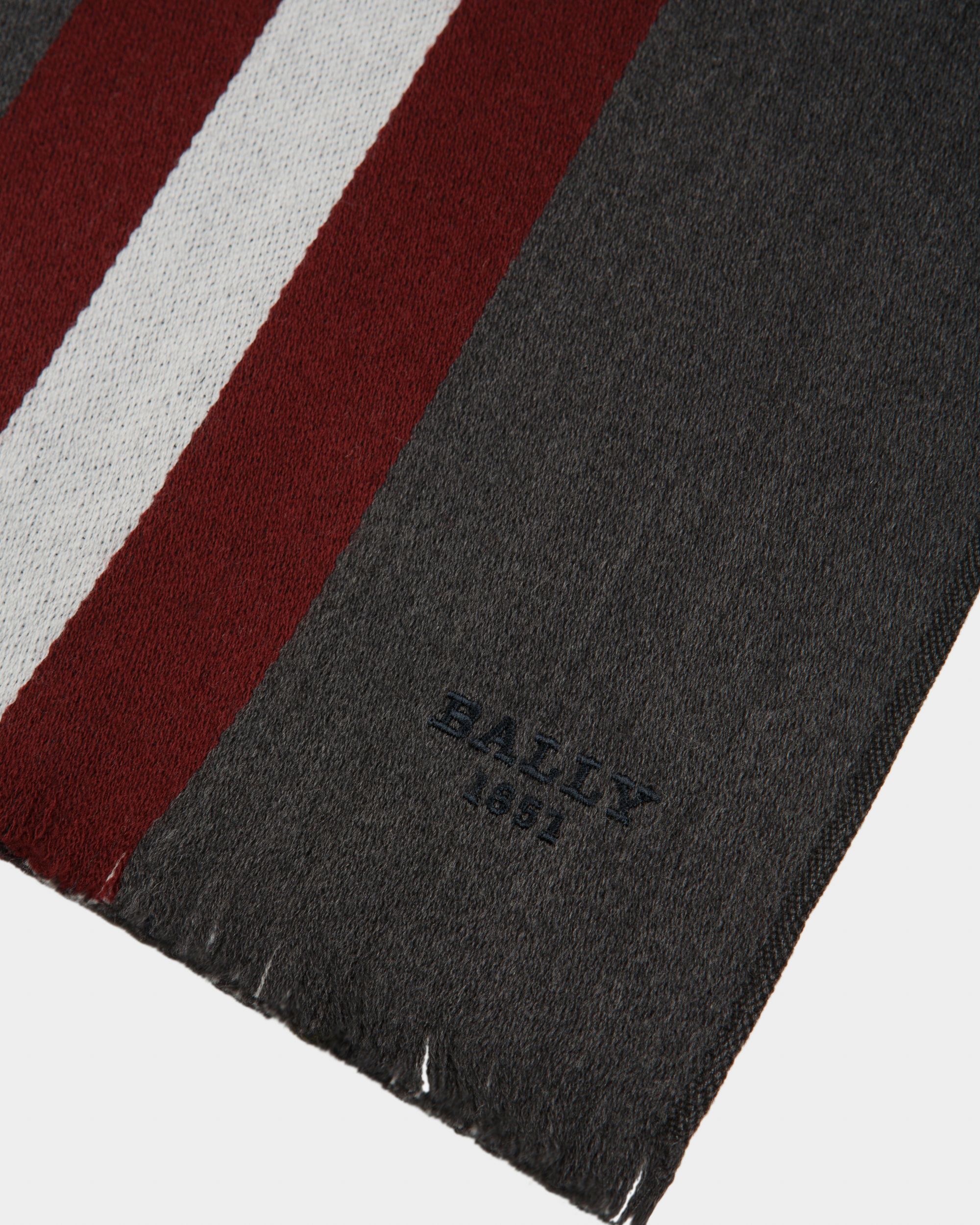Sciarpa In Lana Grigia - Uomo - Bally - 02