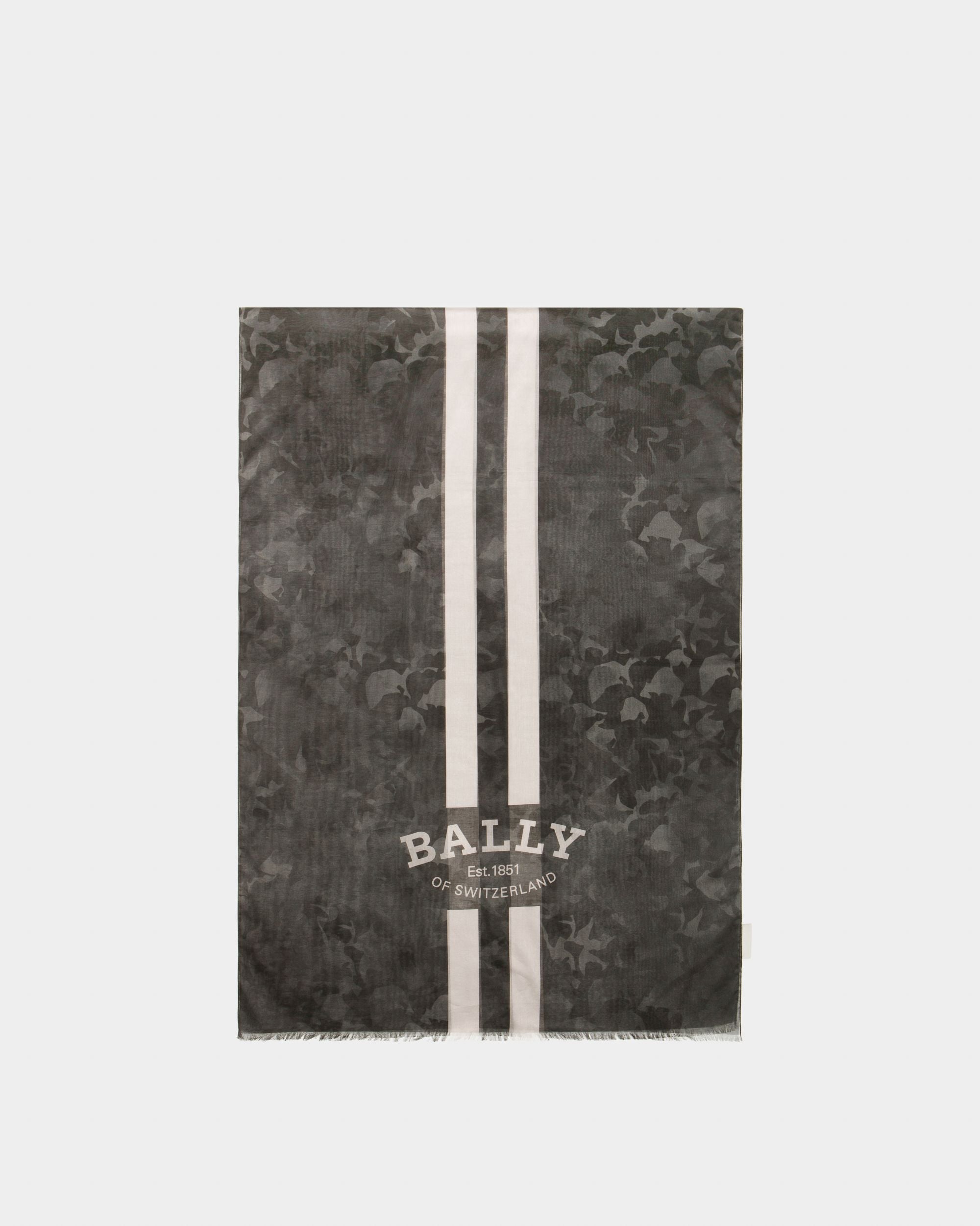 Sciarpa Nera In Cotone - Uomo - Bally - 02