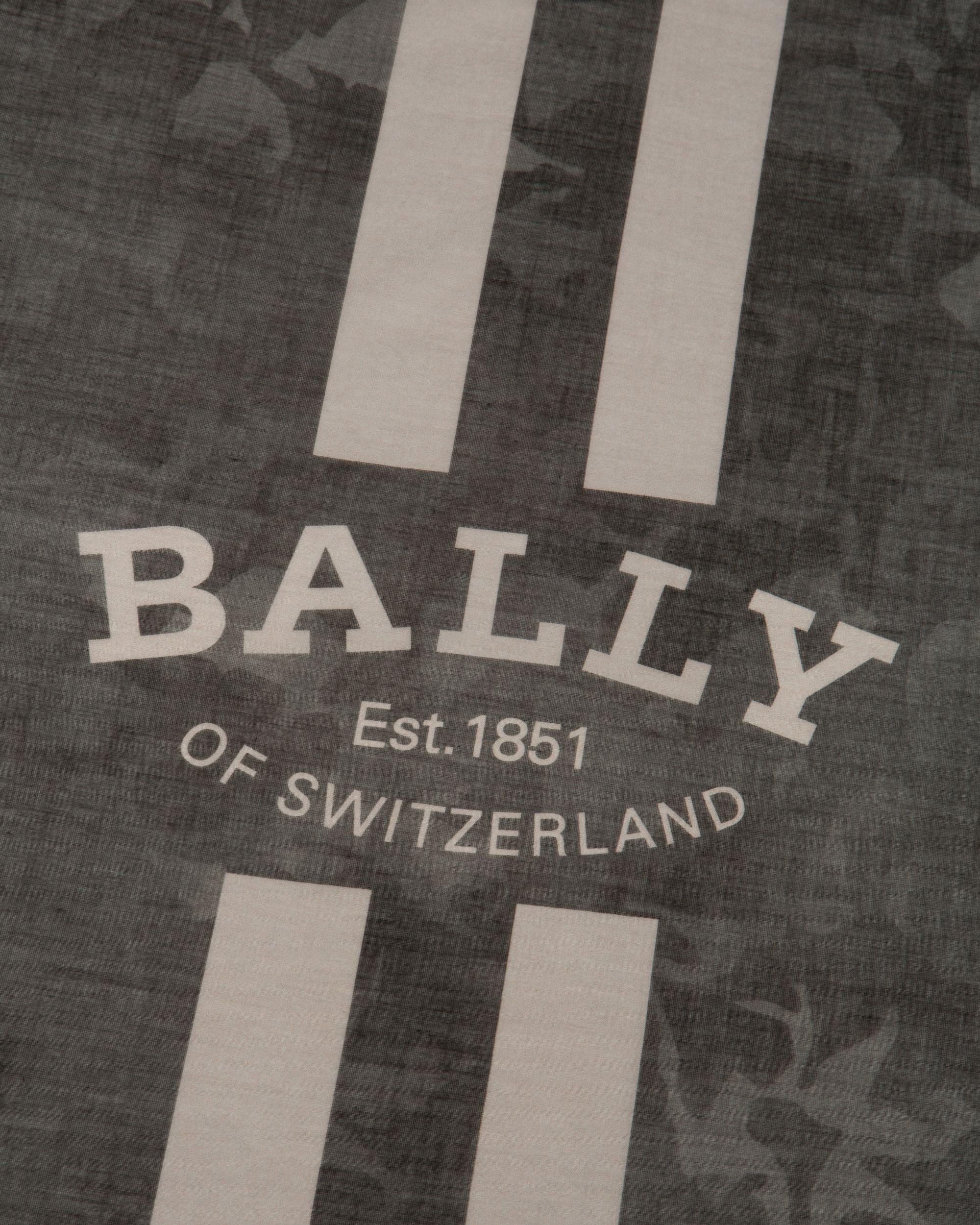 Sciarpa Nera In Cotone - Uomo - Bally - 03