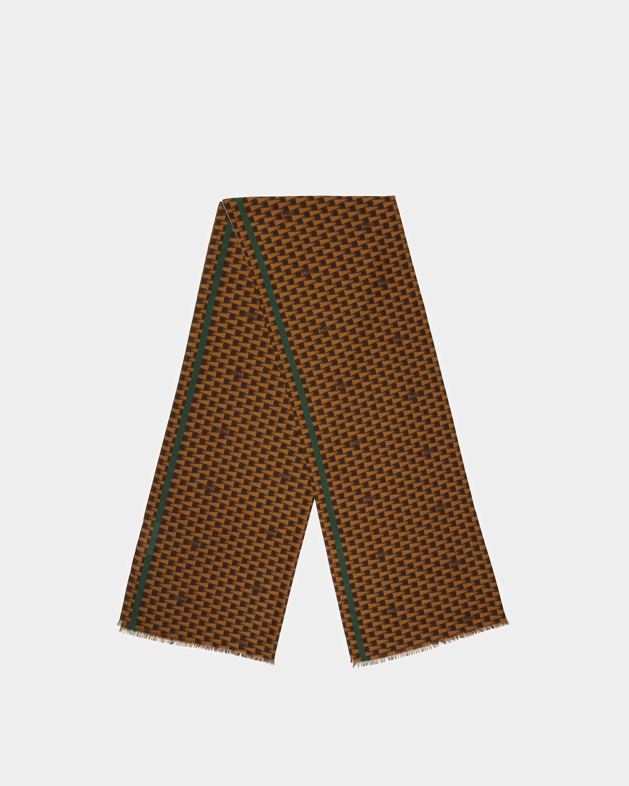 Foulard Stampa Pennant In Tessuto Ocra - Uomo - Bally - 01