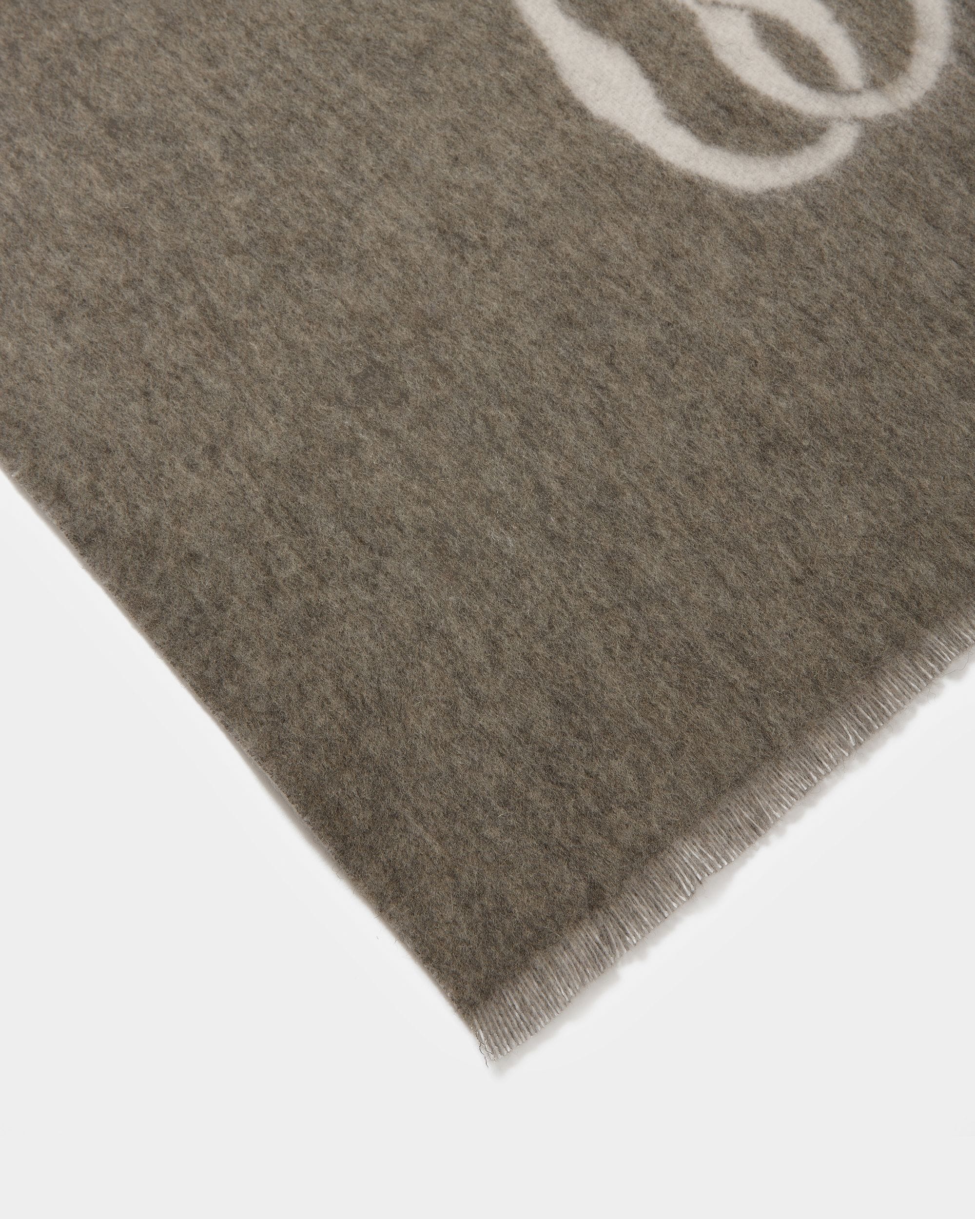 Foulard Emblem In Lana Grigio Scuro E Avorio - Uomo - Bally - 02