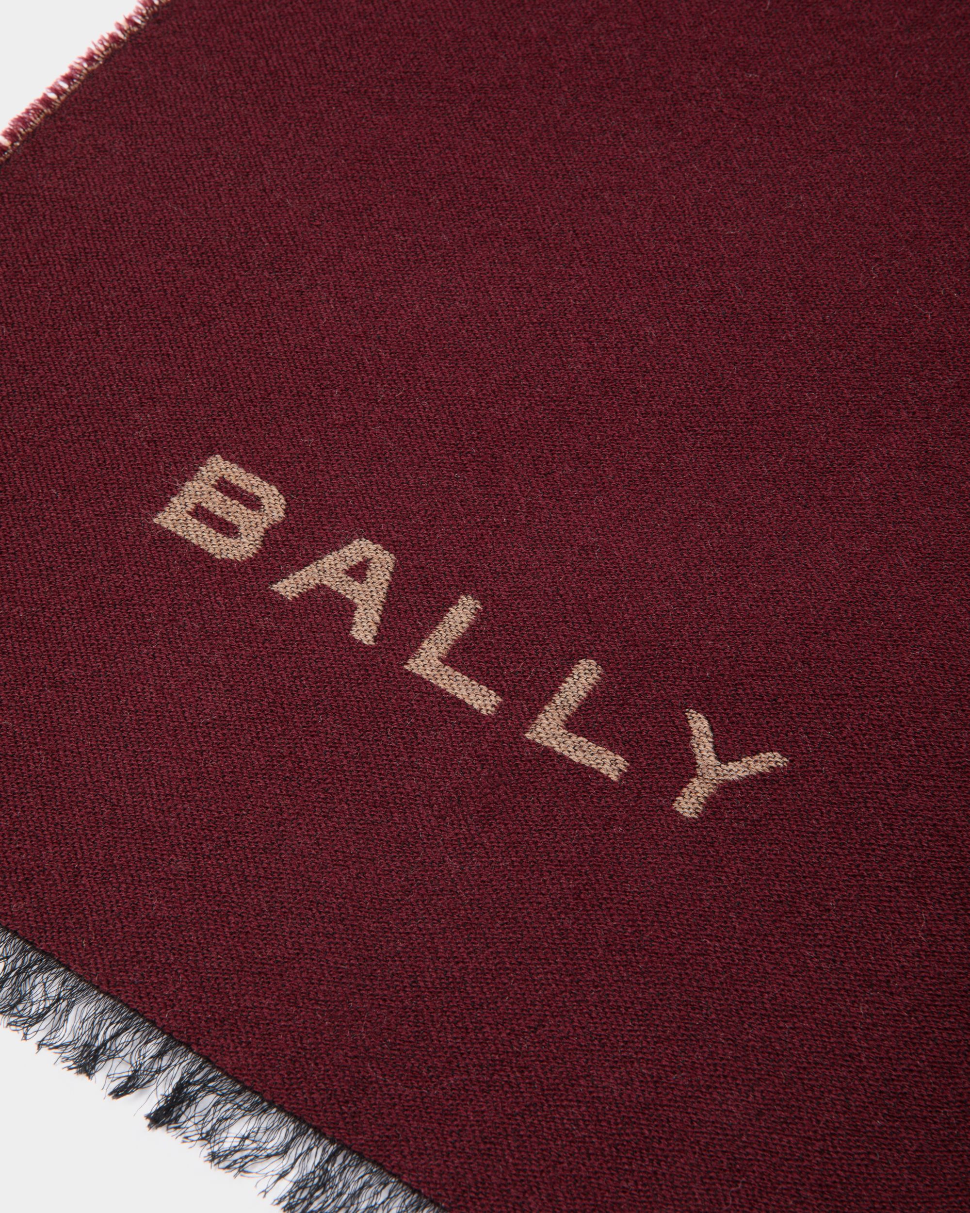Sciarpa In Misto Lana Andorra Con Logo - Uomo - Bally - 02
