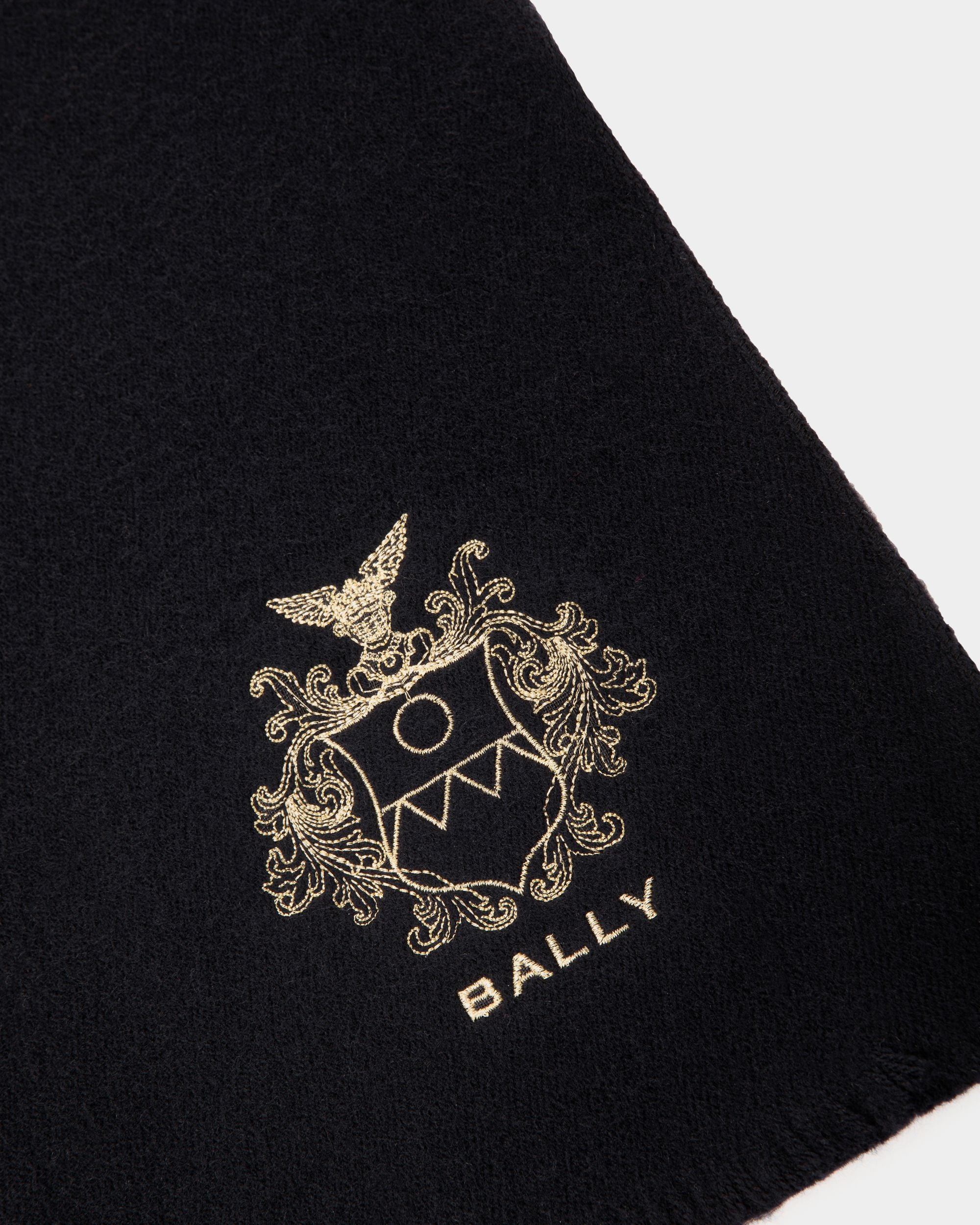 Sciarpa Adrien Brody Travel Collection In Misto Lana Navy Blue - Uomo - Bally - 02