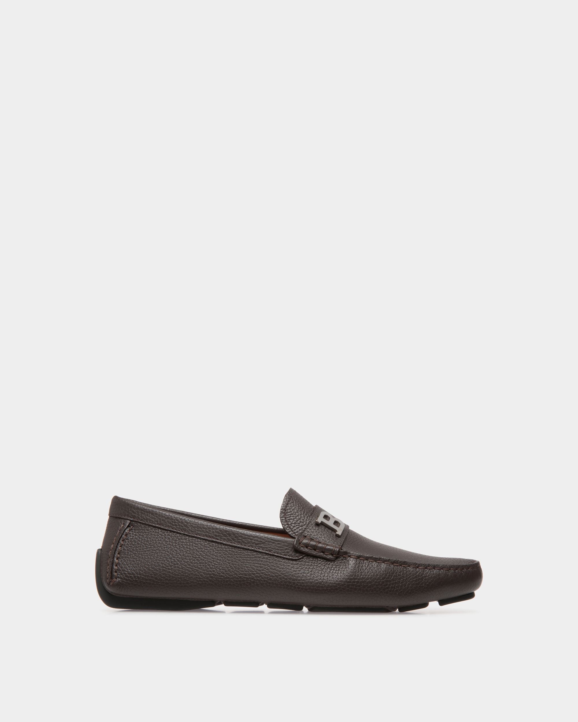 Driver In Pelle Granata Marrone - Uomo - Bally - 01