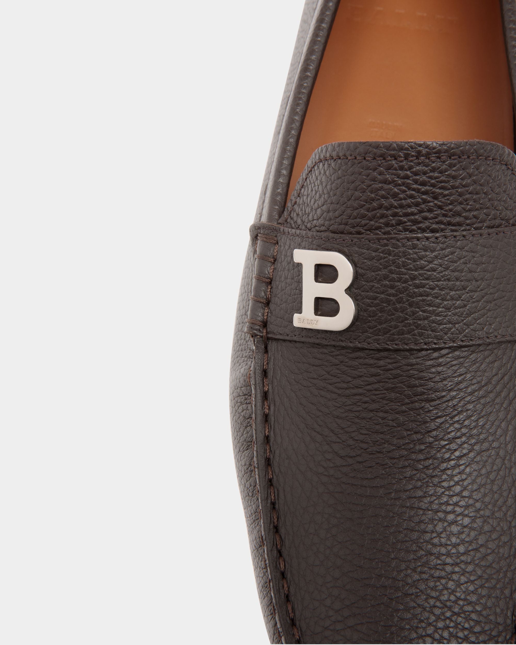 Driver In Pelle Granata Marrone - Uomo - Bally - 05