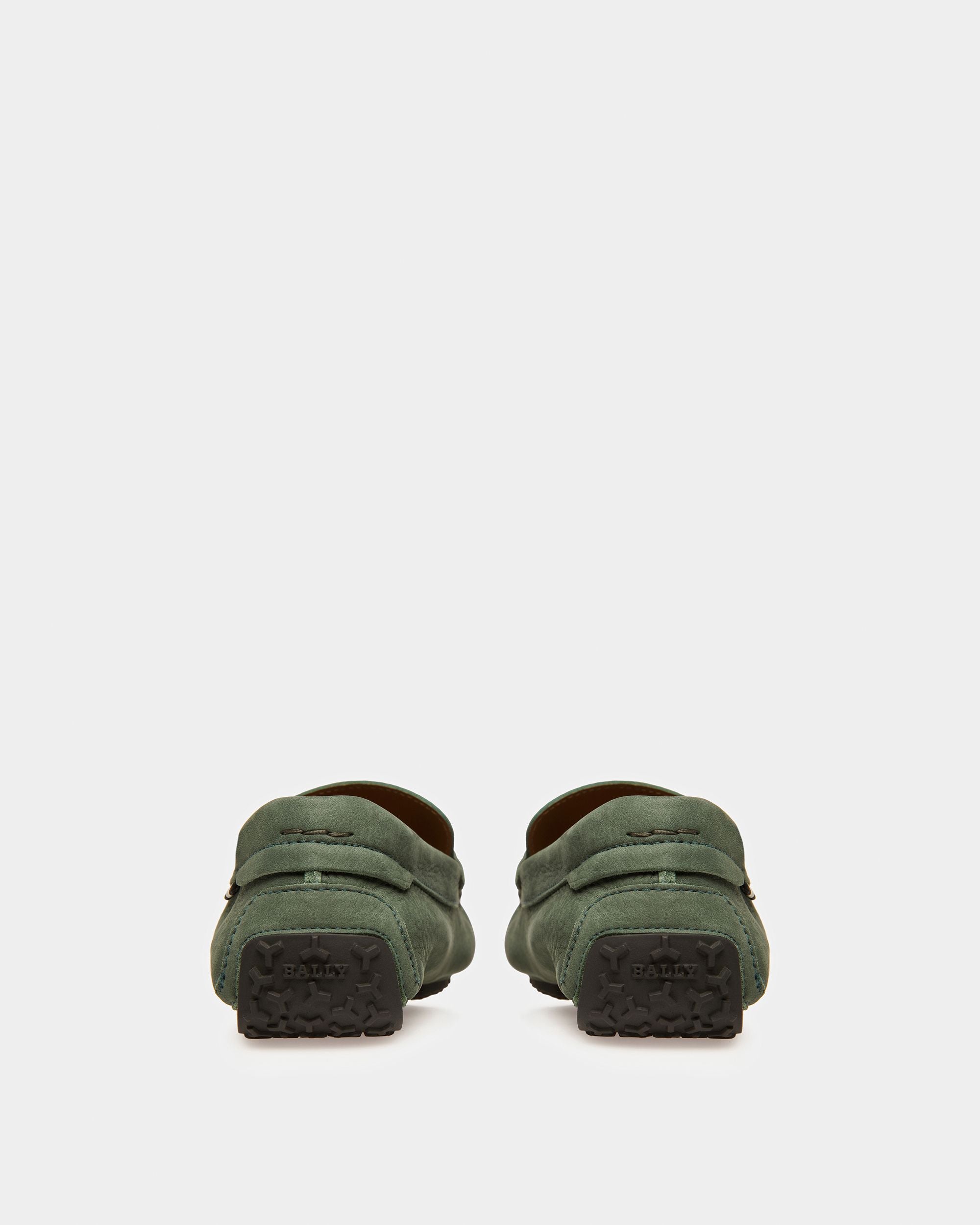Pier Scarpe Da Guida In Pelle Verde Salvia - Uomo - Bally - 04