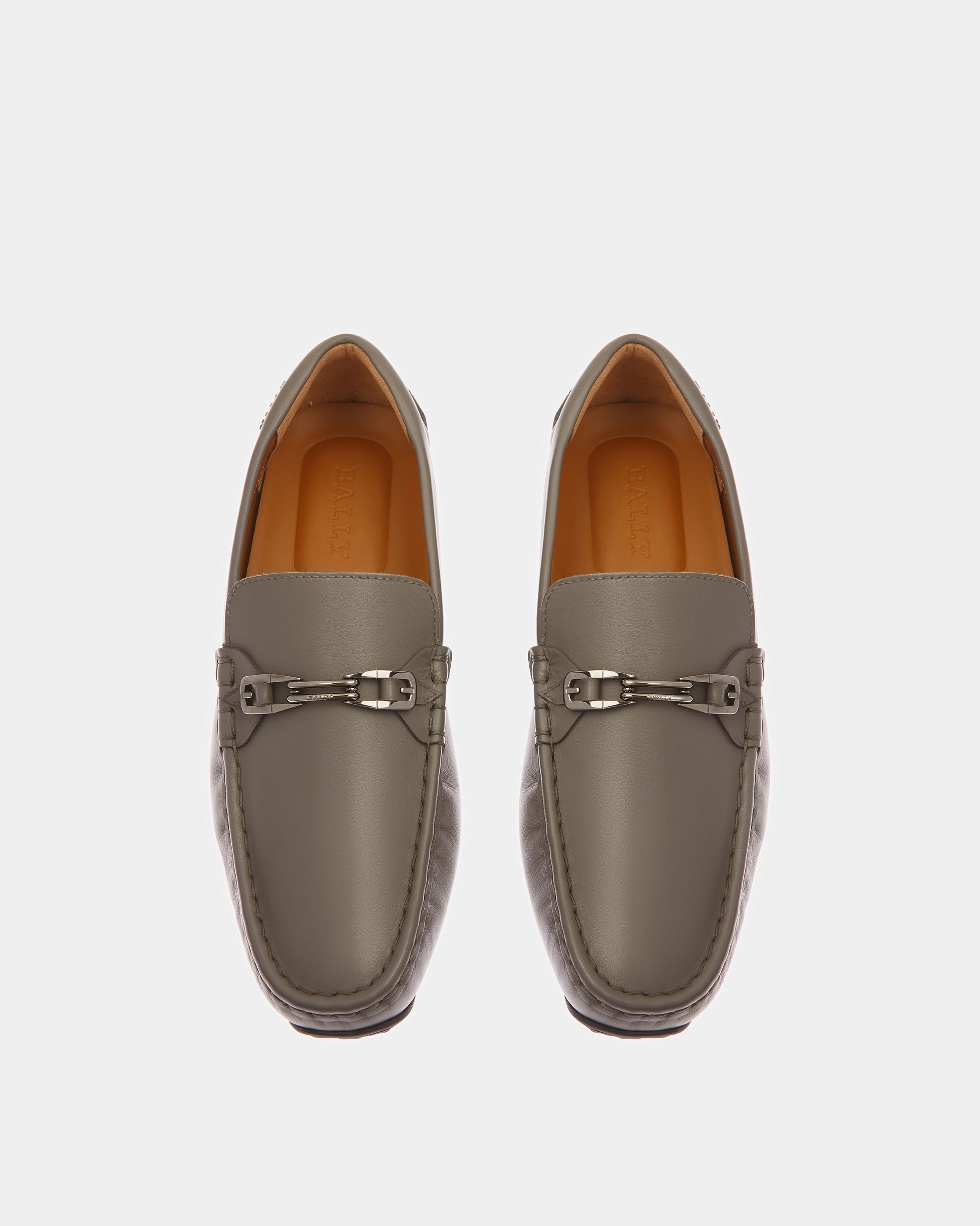 Pinter Scarpa Da Guida In Pelle Antracite - Uomo - Bally - 02