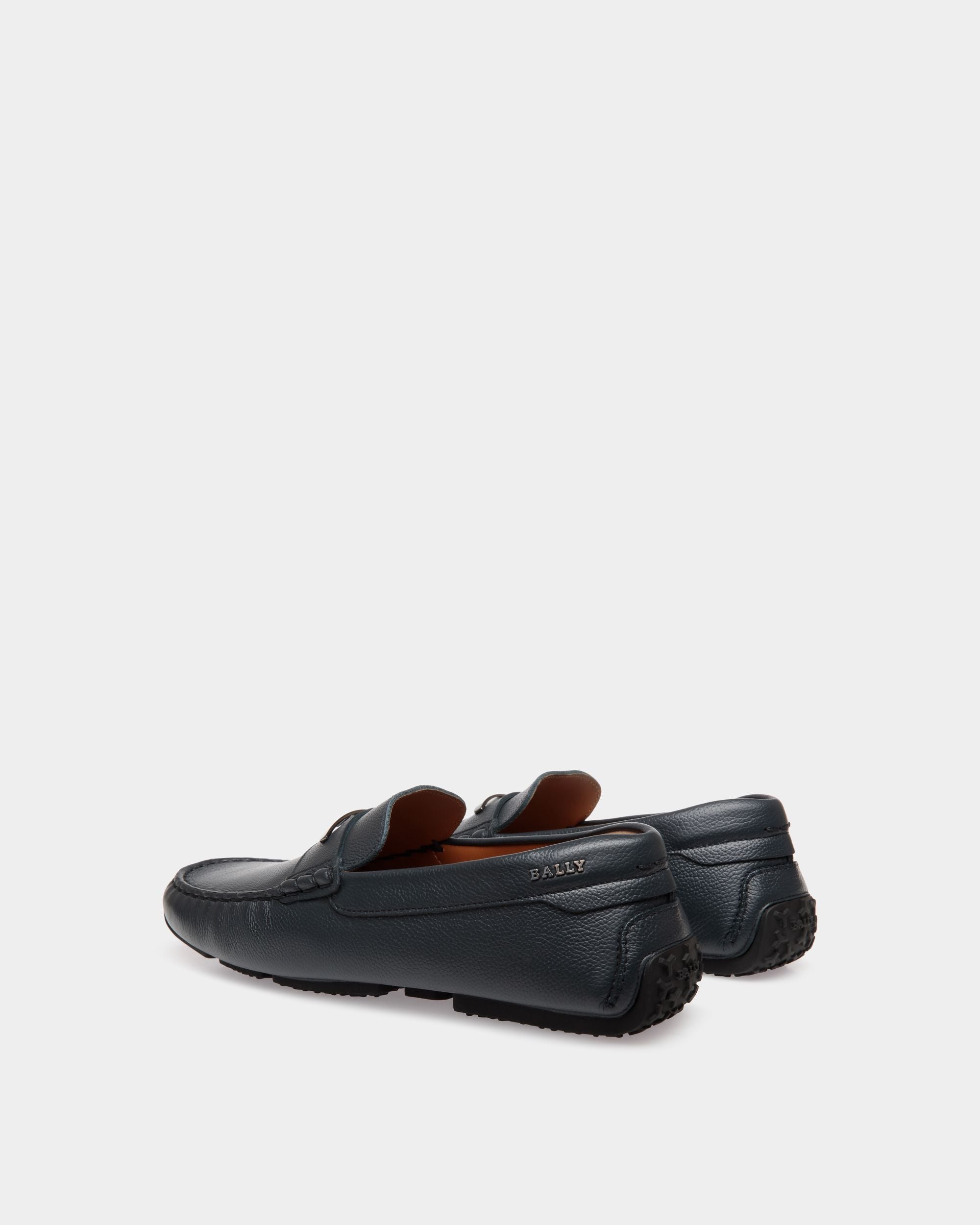 Pilot Drivers In Blue Leather - Uomo - Bally - 03