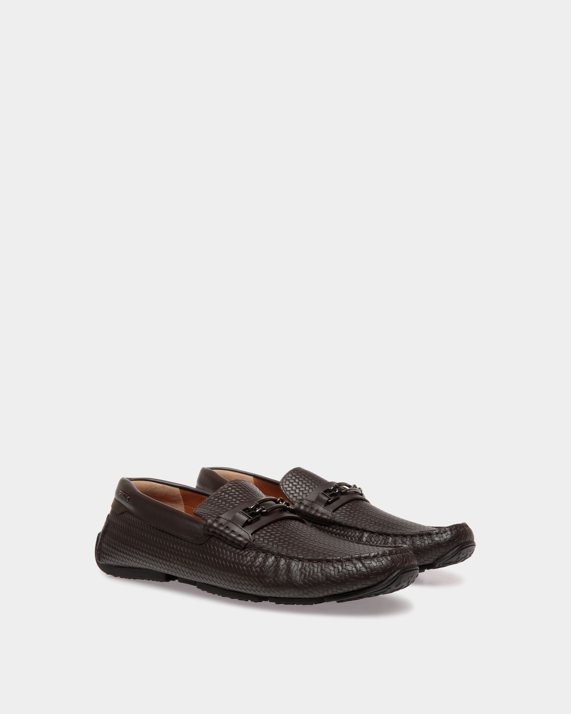 Pilot Drivers In Brown Leather - Uomo - Bally - 02