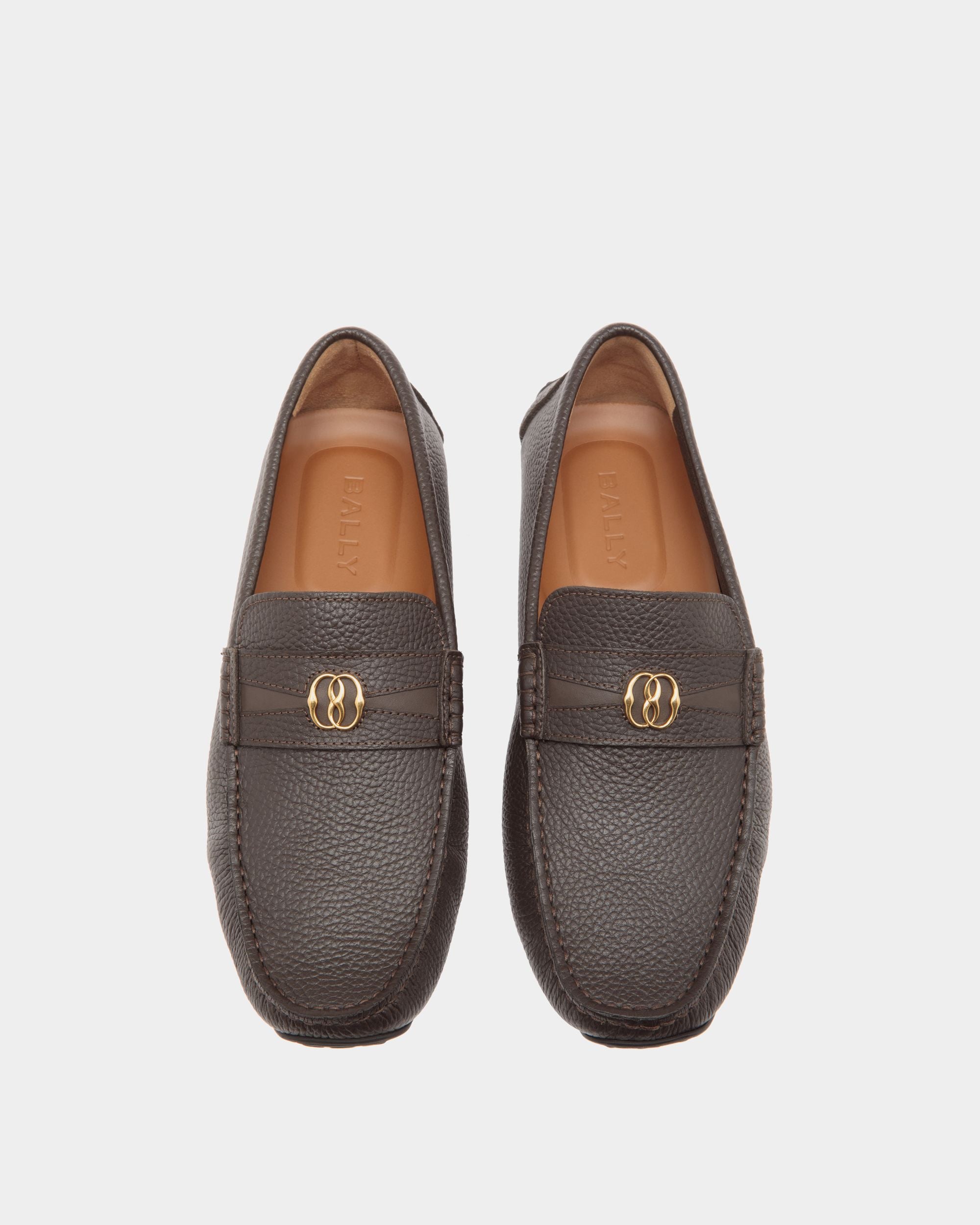 Pilot Drivers In Brown Leather - Uomo - Bally - 04