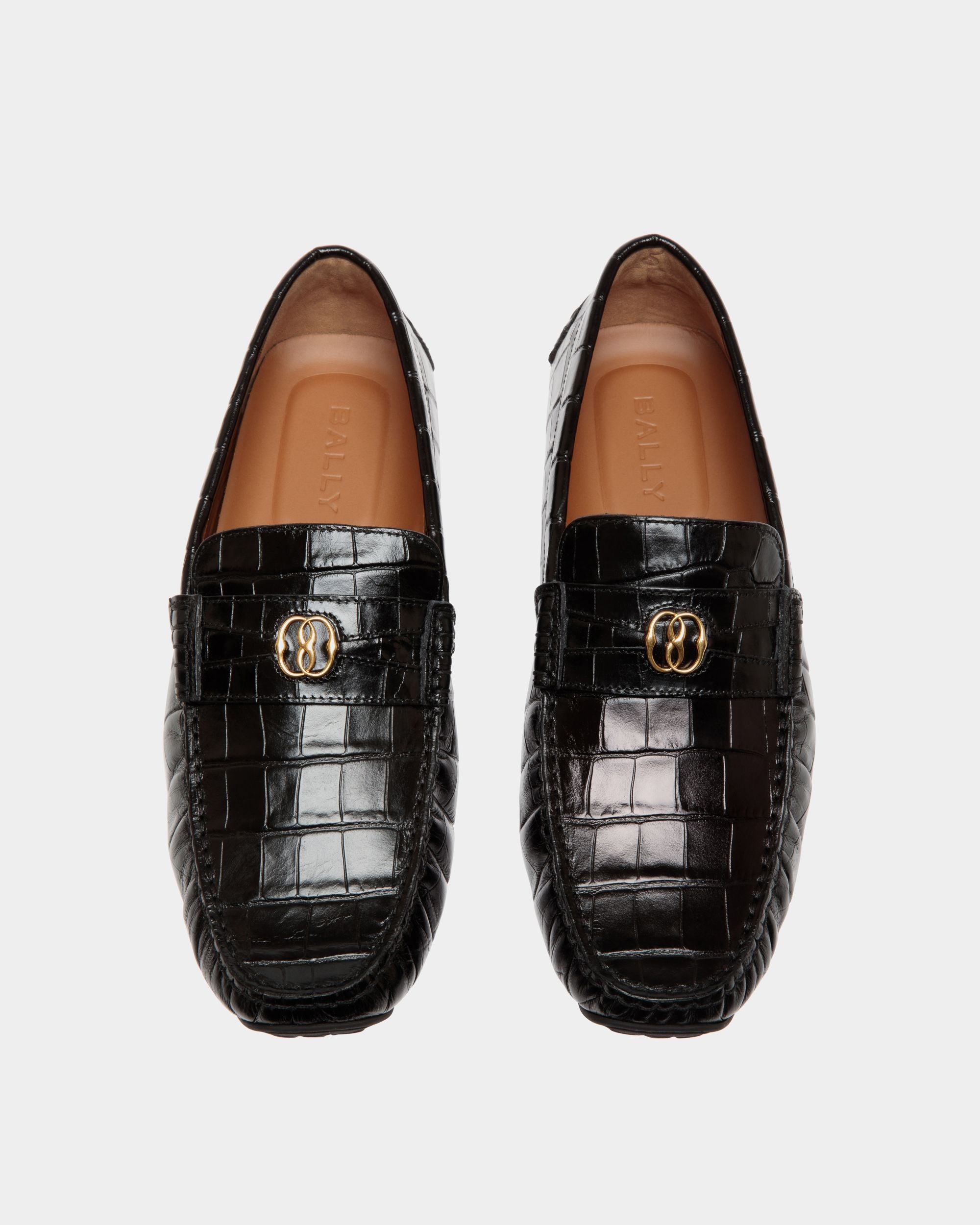 Pilot Drivers In Black Leather - Uomo - Bally - 04