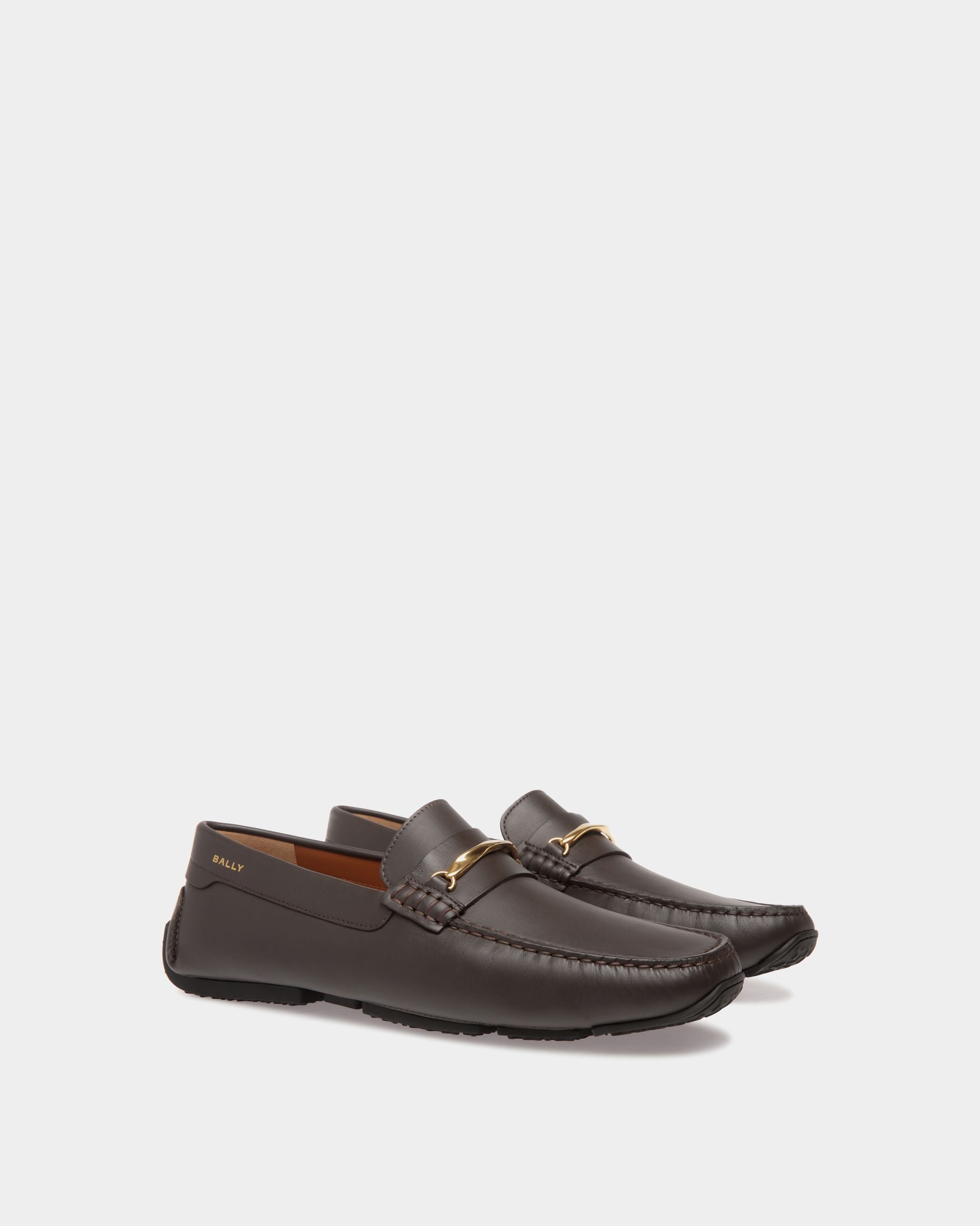 Pilot Drivers In Brown Leather - Uomo - Bally - 02