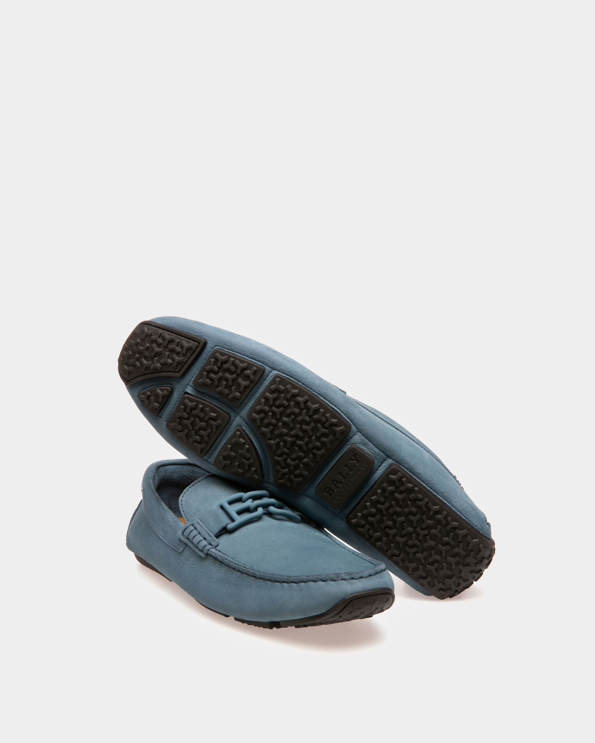 Parsal Driver In Pelle Blu - Uomo - Bally - 04