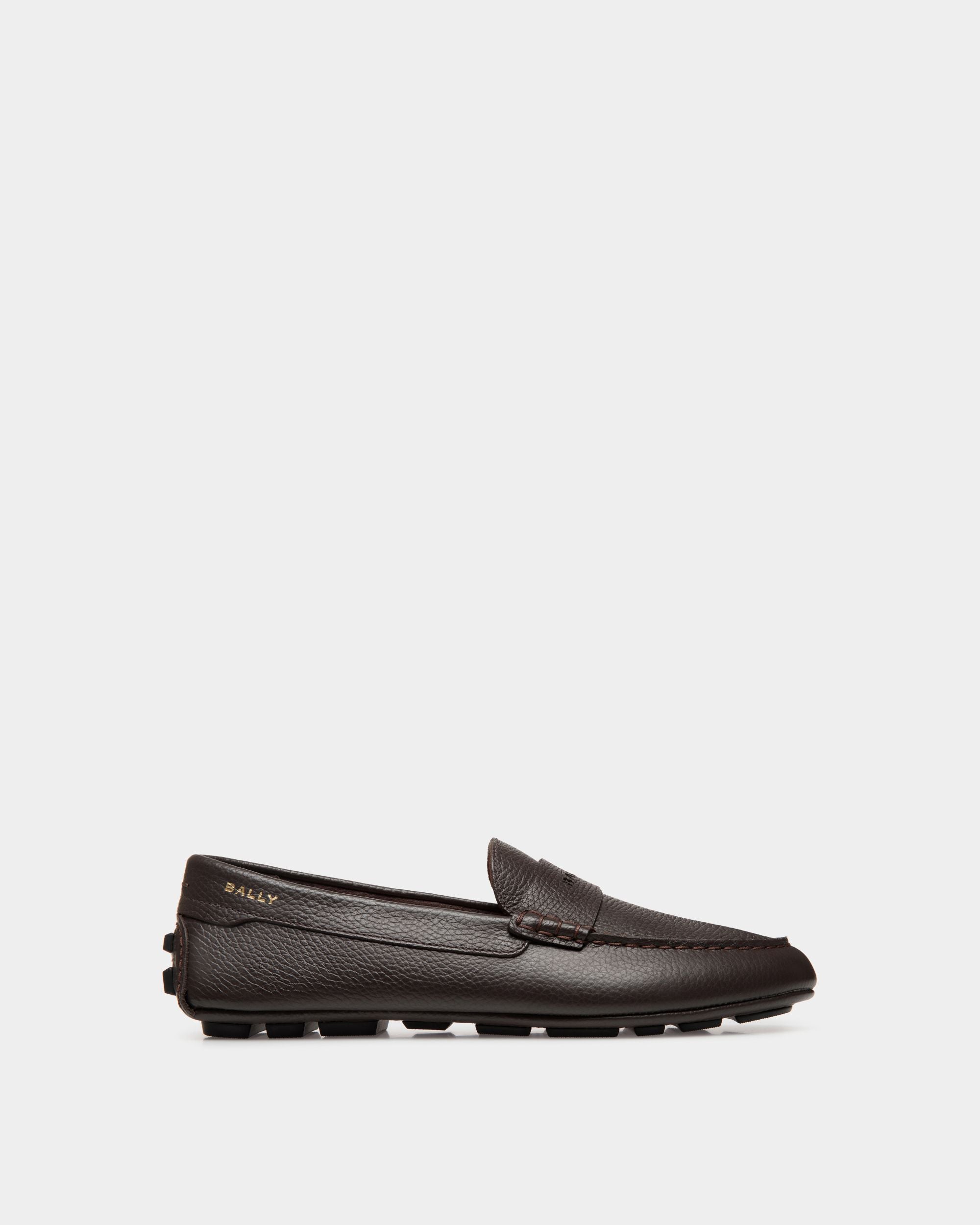 Driver Kerbs In Pelle Granata Color Ebano - Uomo - Bally - 01