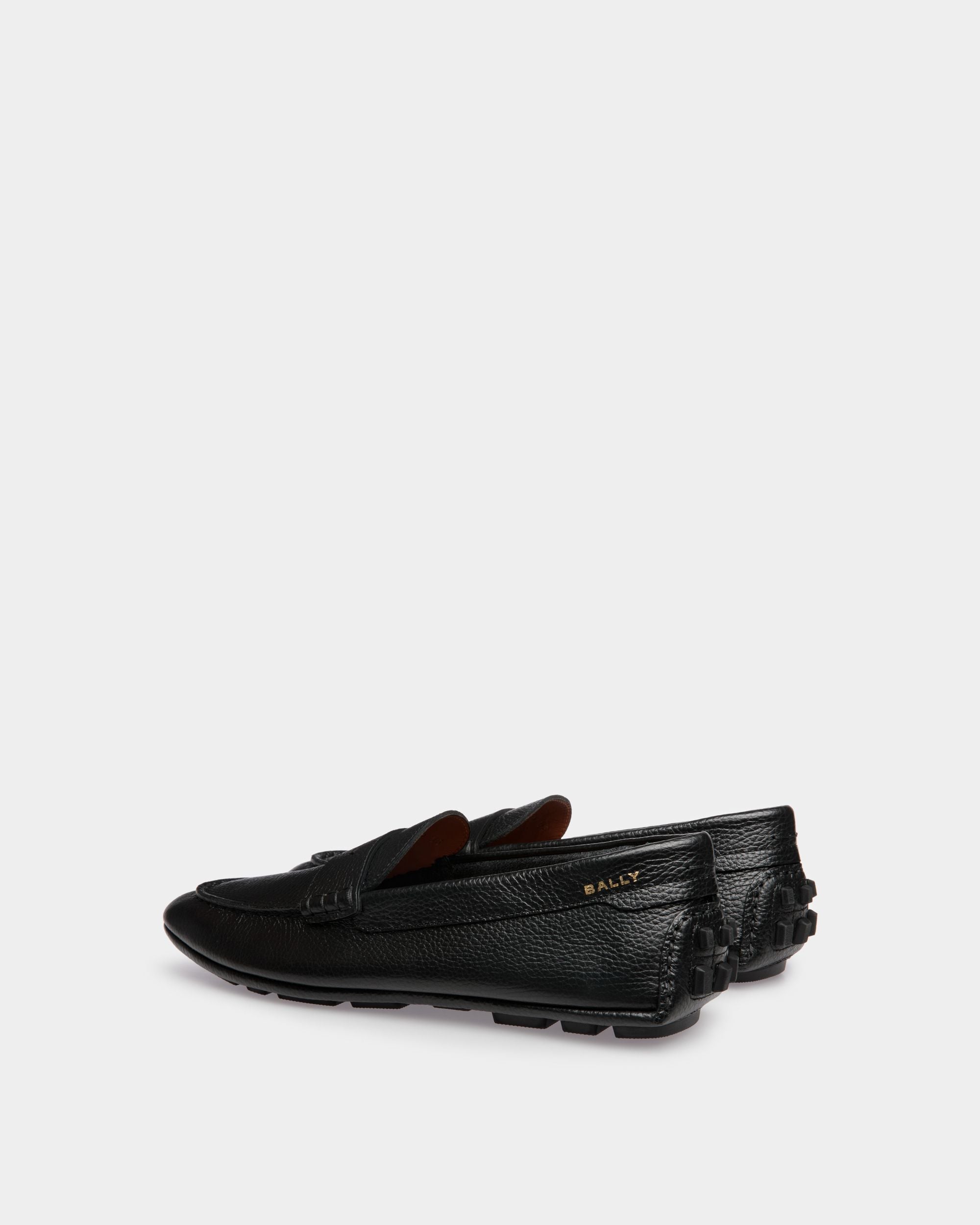 Driver Kerbs In Pelle Zigrinata Nera - Uomo - Bally - 03