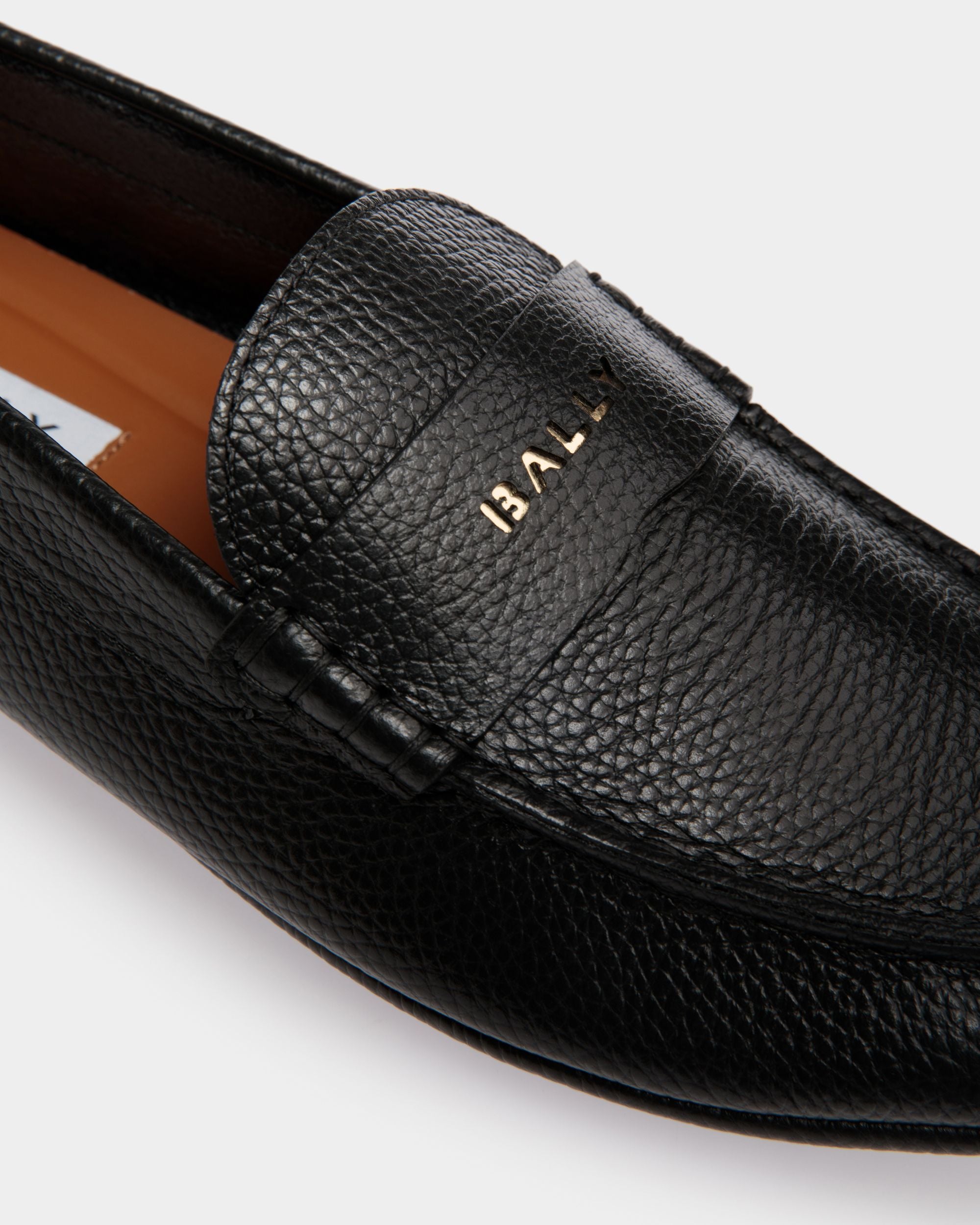 Driver Kerbs In Pelle Zigrinata Nera - Uomo - Bally - 04