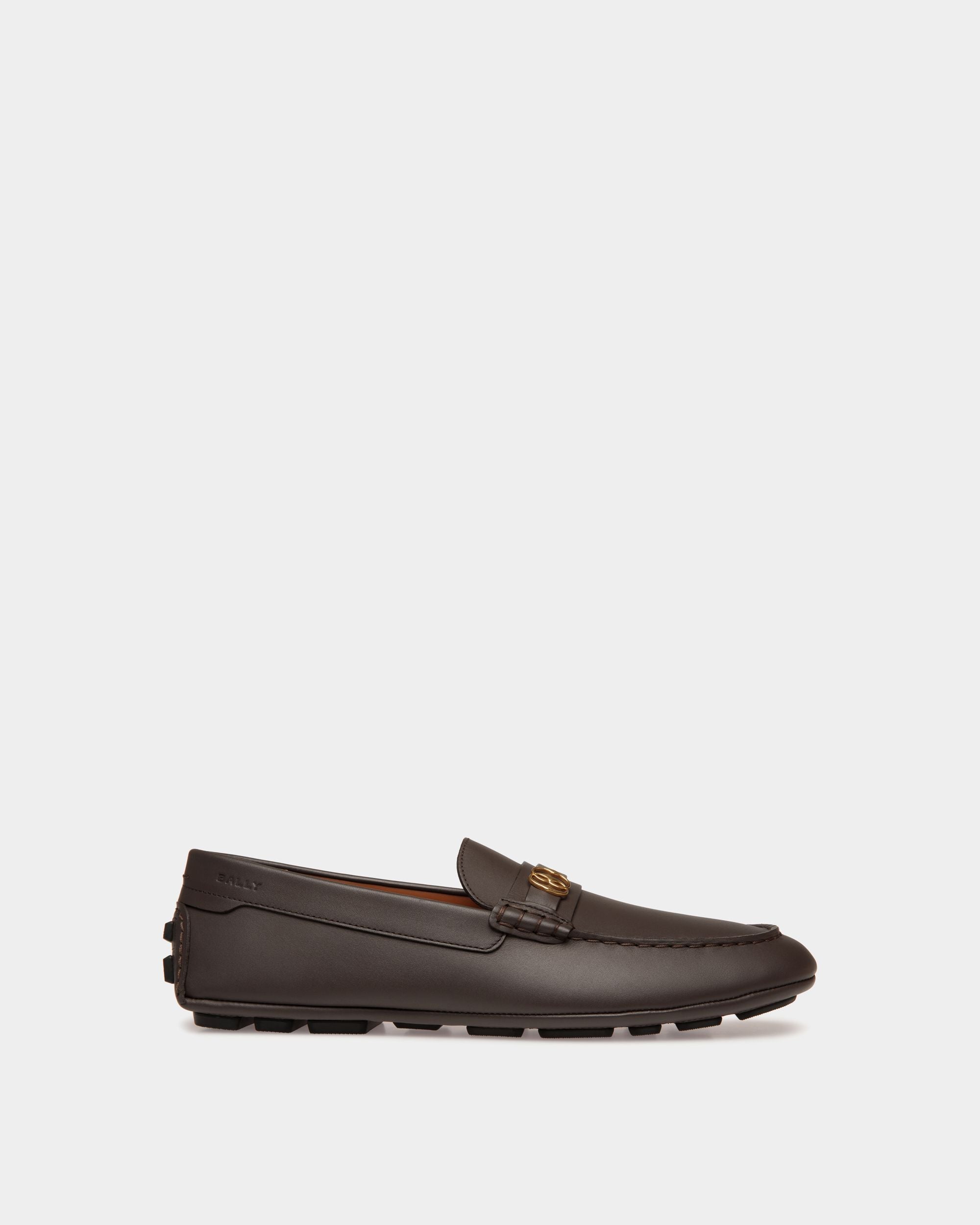 Driver Pilot In Pelle Color Ebano - Uomo - Bally - 01