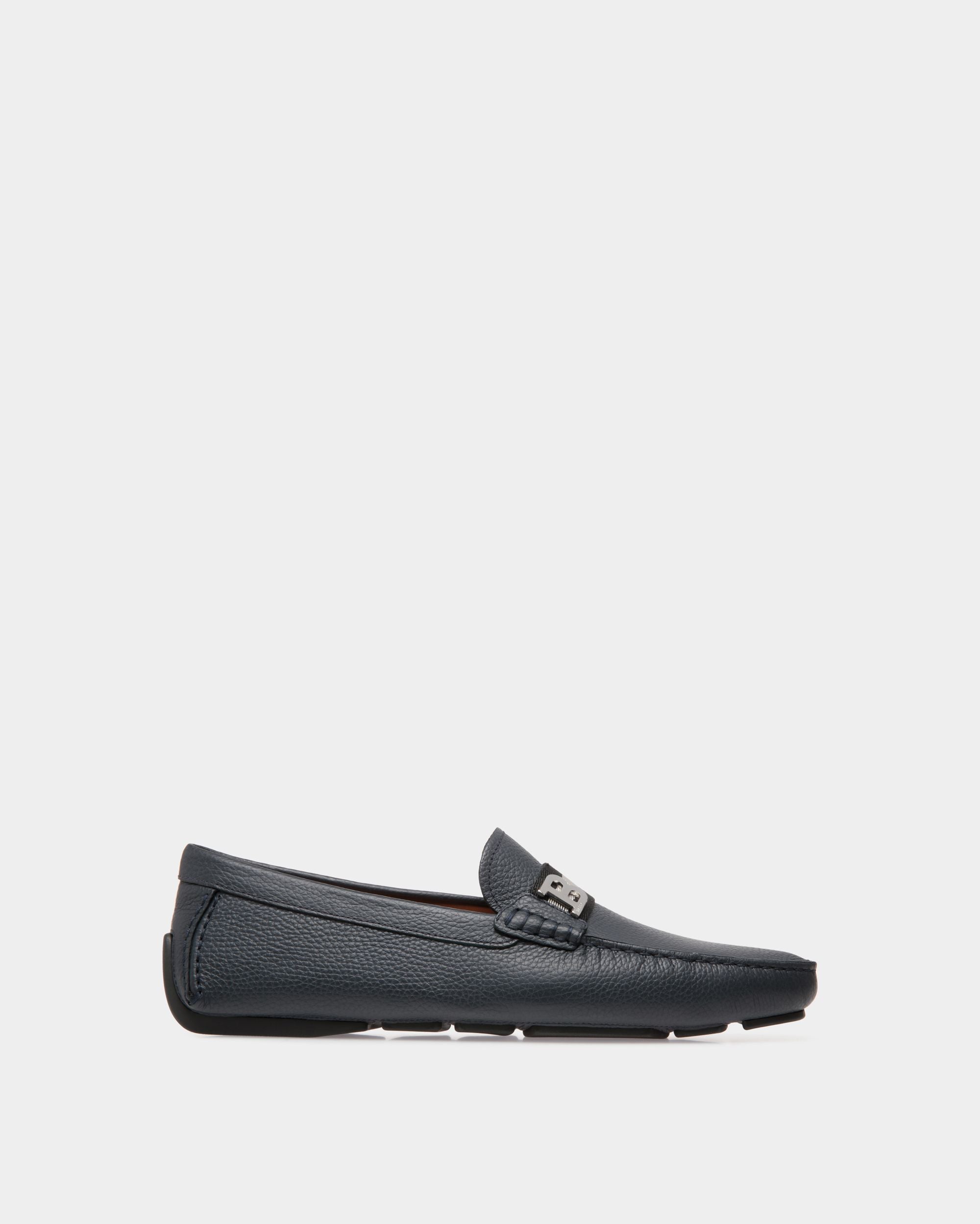 Driver In Pelle Granata Blu - Uomo - Bally - 01