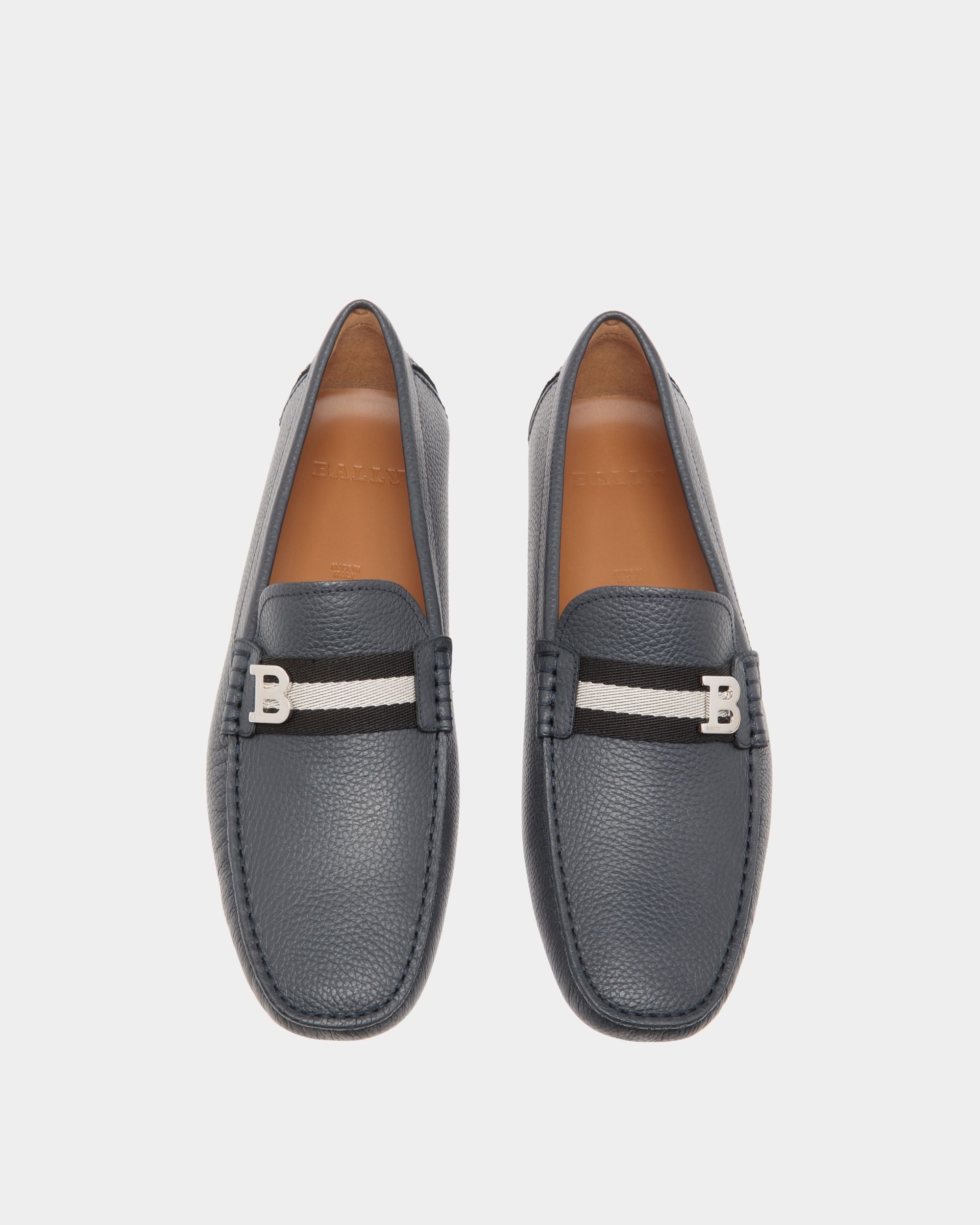 Driver In Pelle Granata Blu - Uomo - Bally - 04