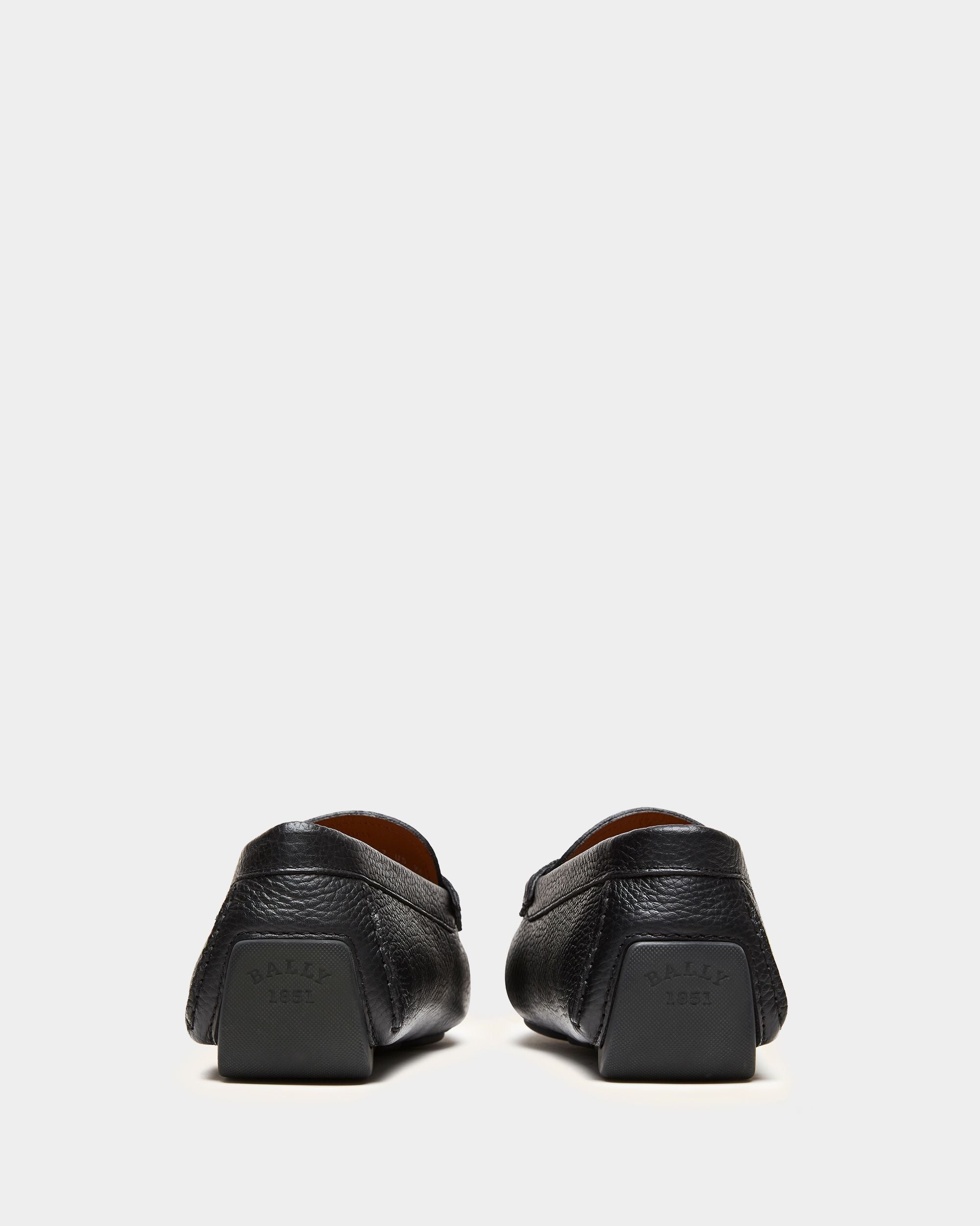 Driver In Pelle Granata Nera - Uomo - Bally - 02