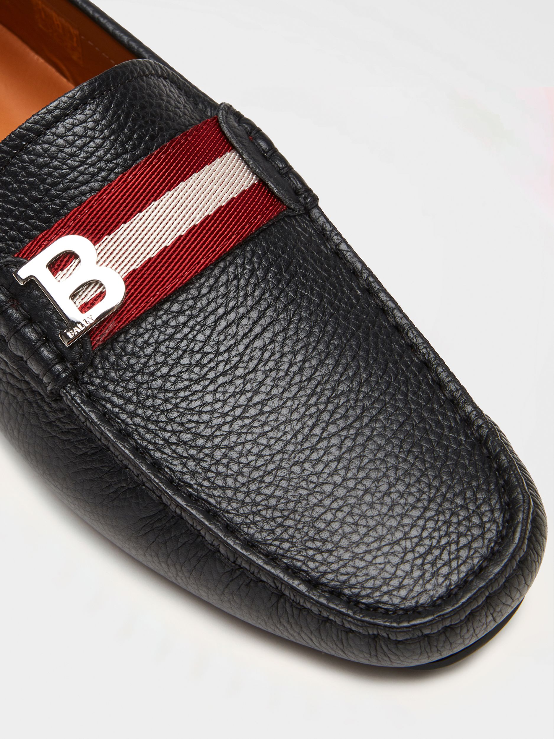 Driver In Pelle Granata Nera - Uomo - Bally - 04