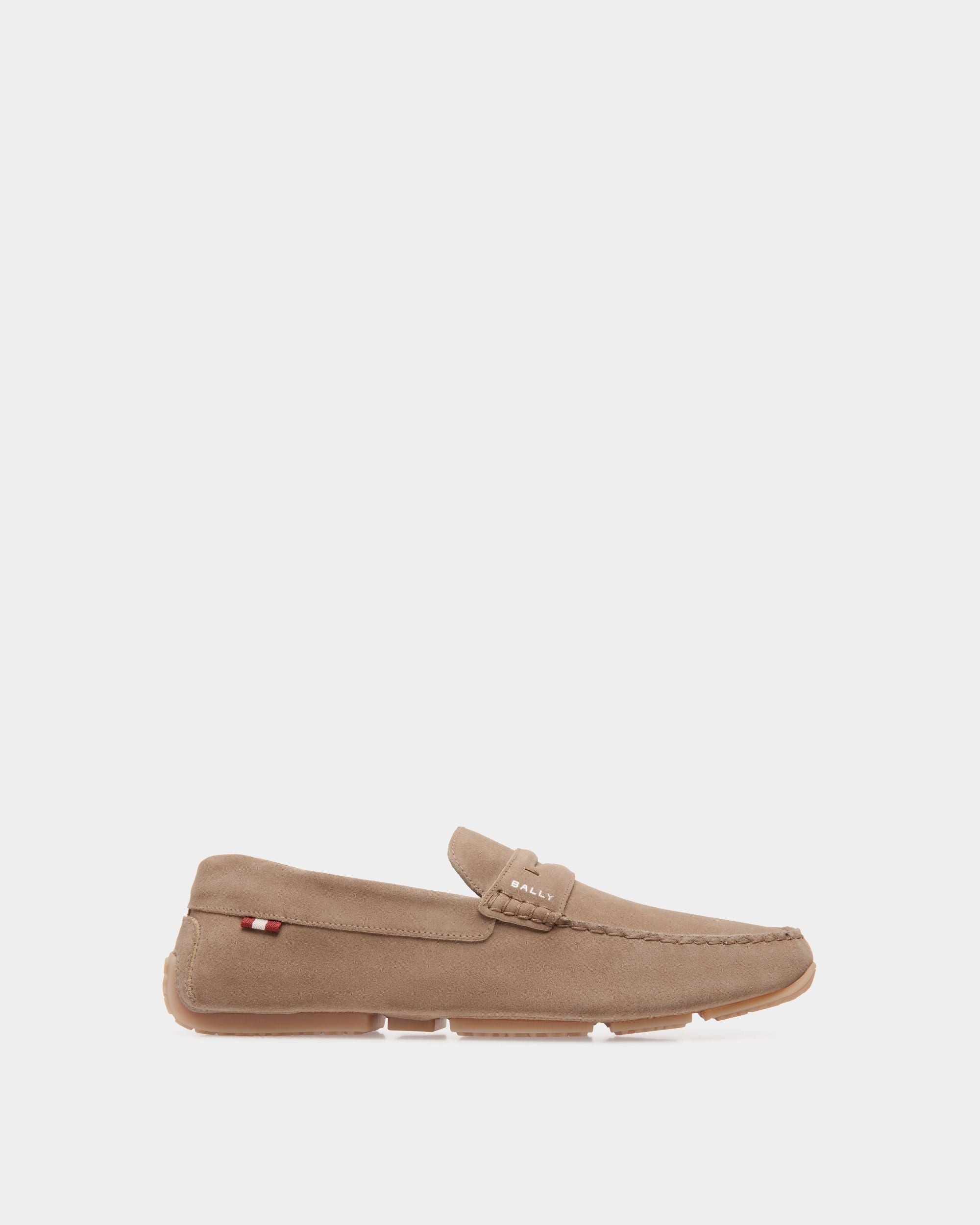 Driver Pilot In Pelle Scamosciata Grigio Talpa - Uomo - Bally - 01