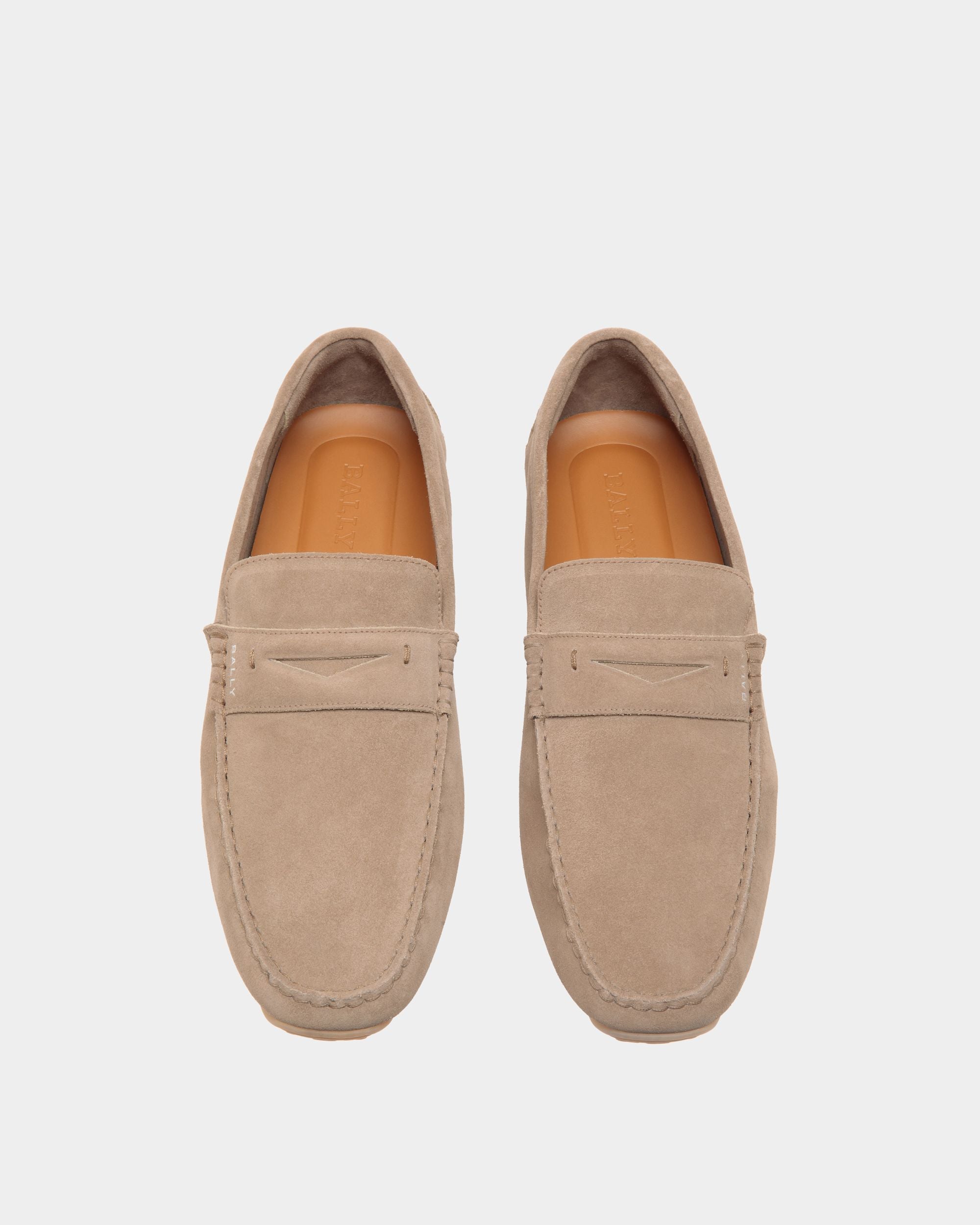 Driver Pilot In Pelle Scamosciata Grigio Talpa - Uomo - Bally - 04