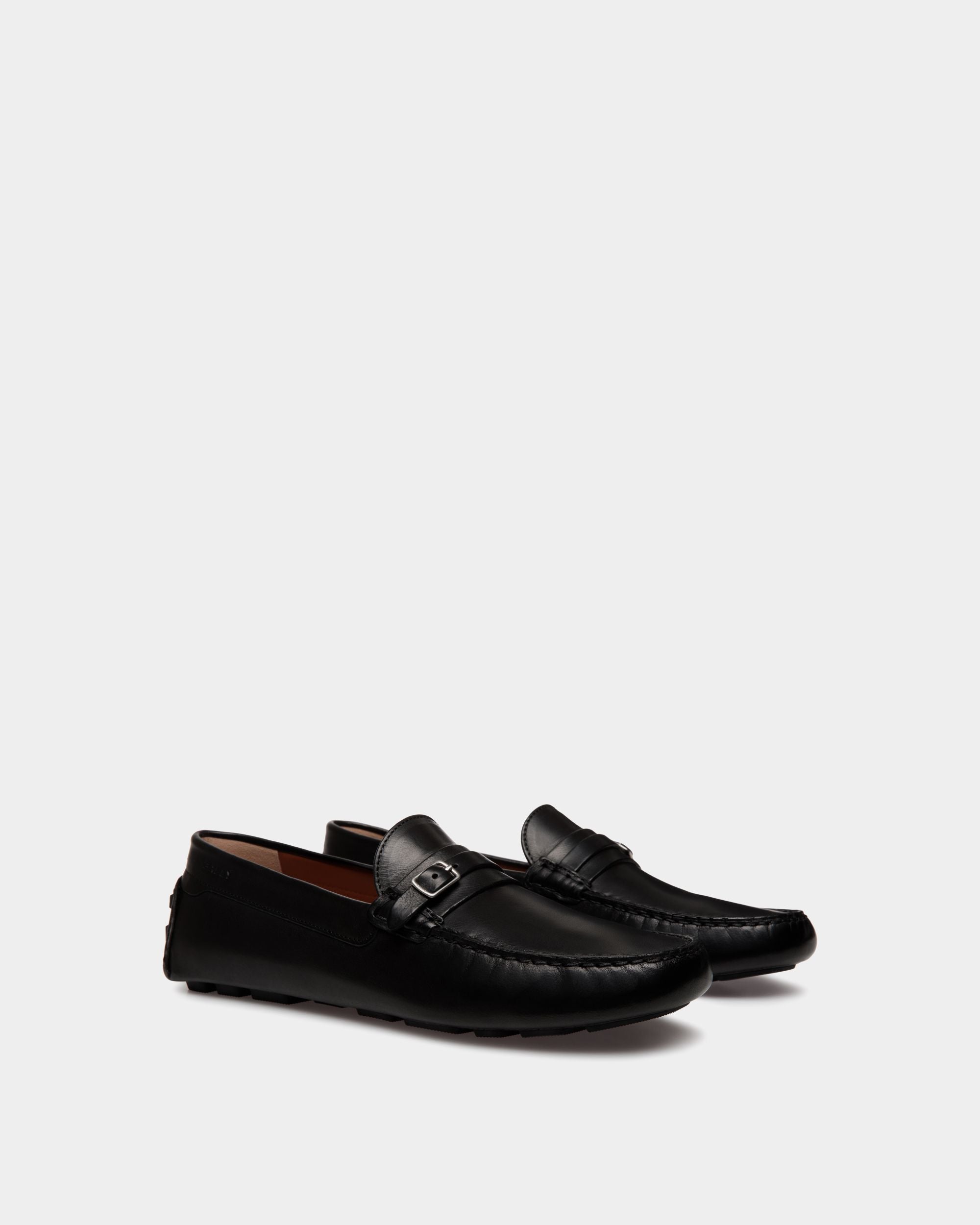 Driver Kerbs In Pelle Nera - Uomo - Bally - 03