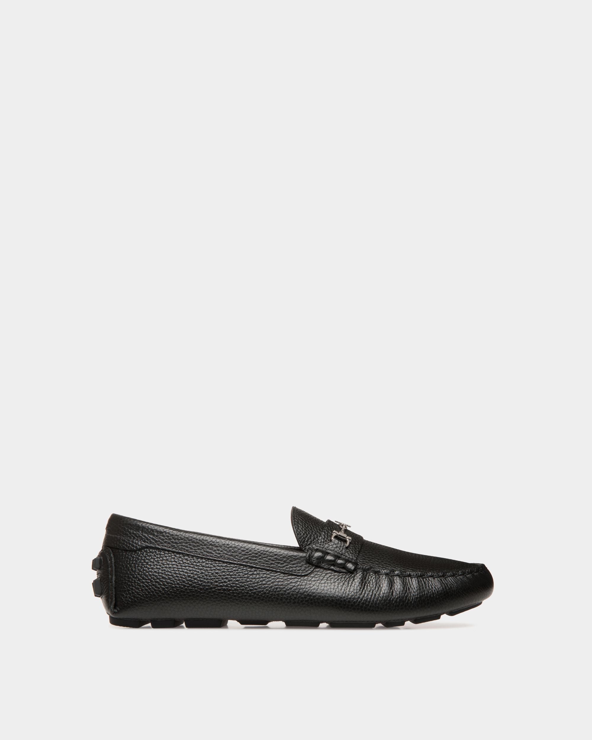 Driver Kerbs In Pelle Granata Nera - Uomo - Bally - 01