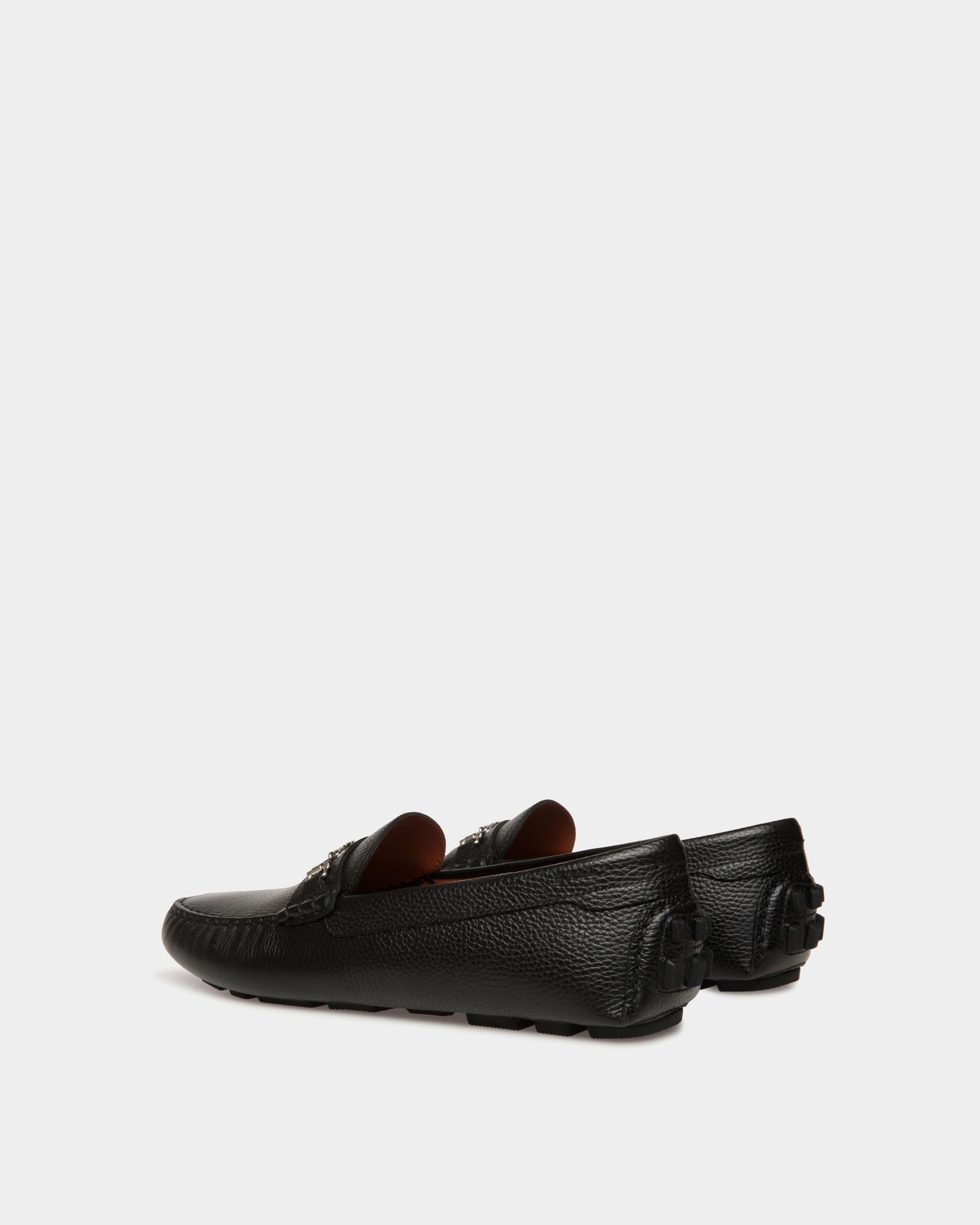 Driver Kerbs In Pelle Granata Nera - Uomo - Bally - 04