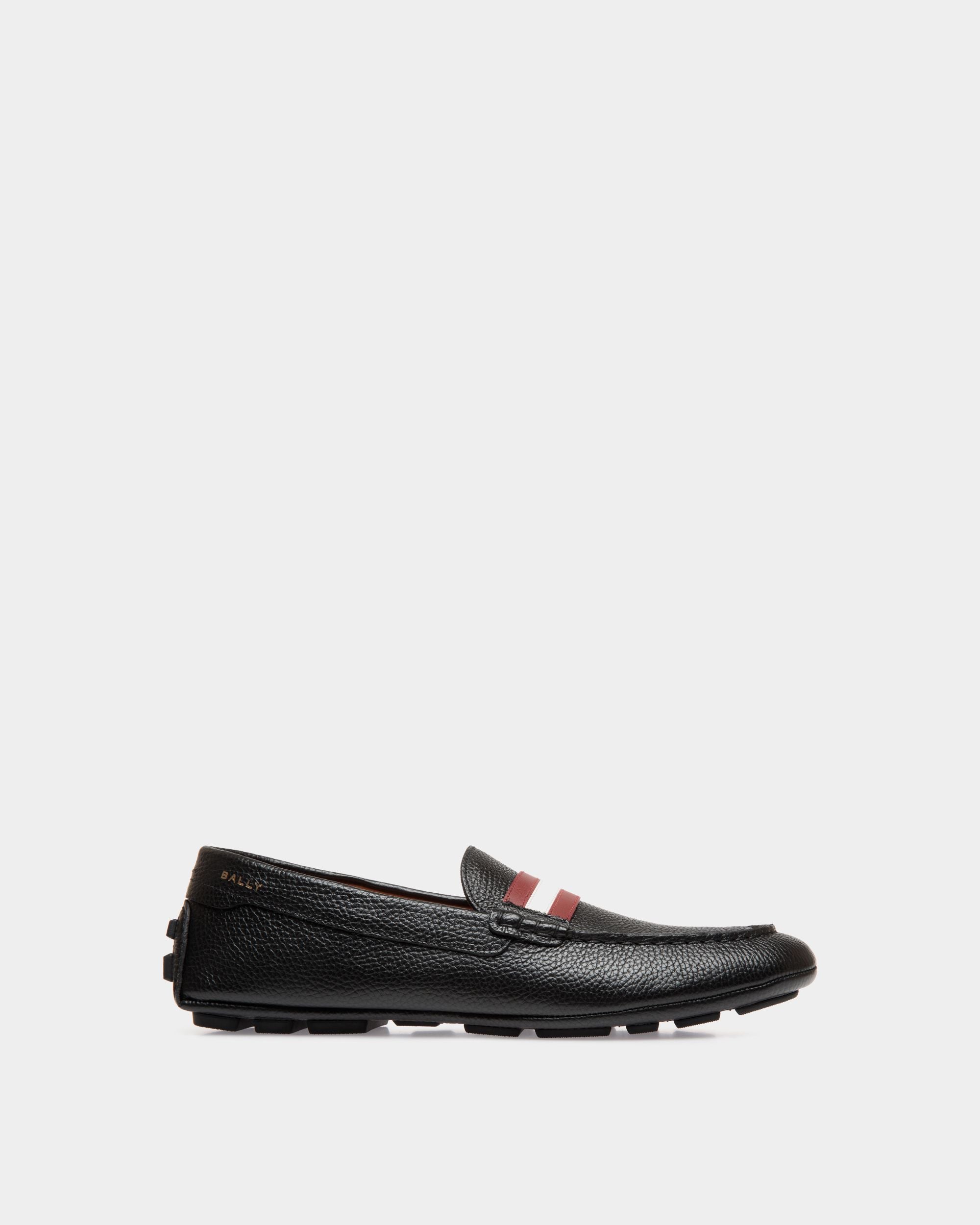Driver Kerbs In Pelle Granata Nera - Uomo - Bally - 01
