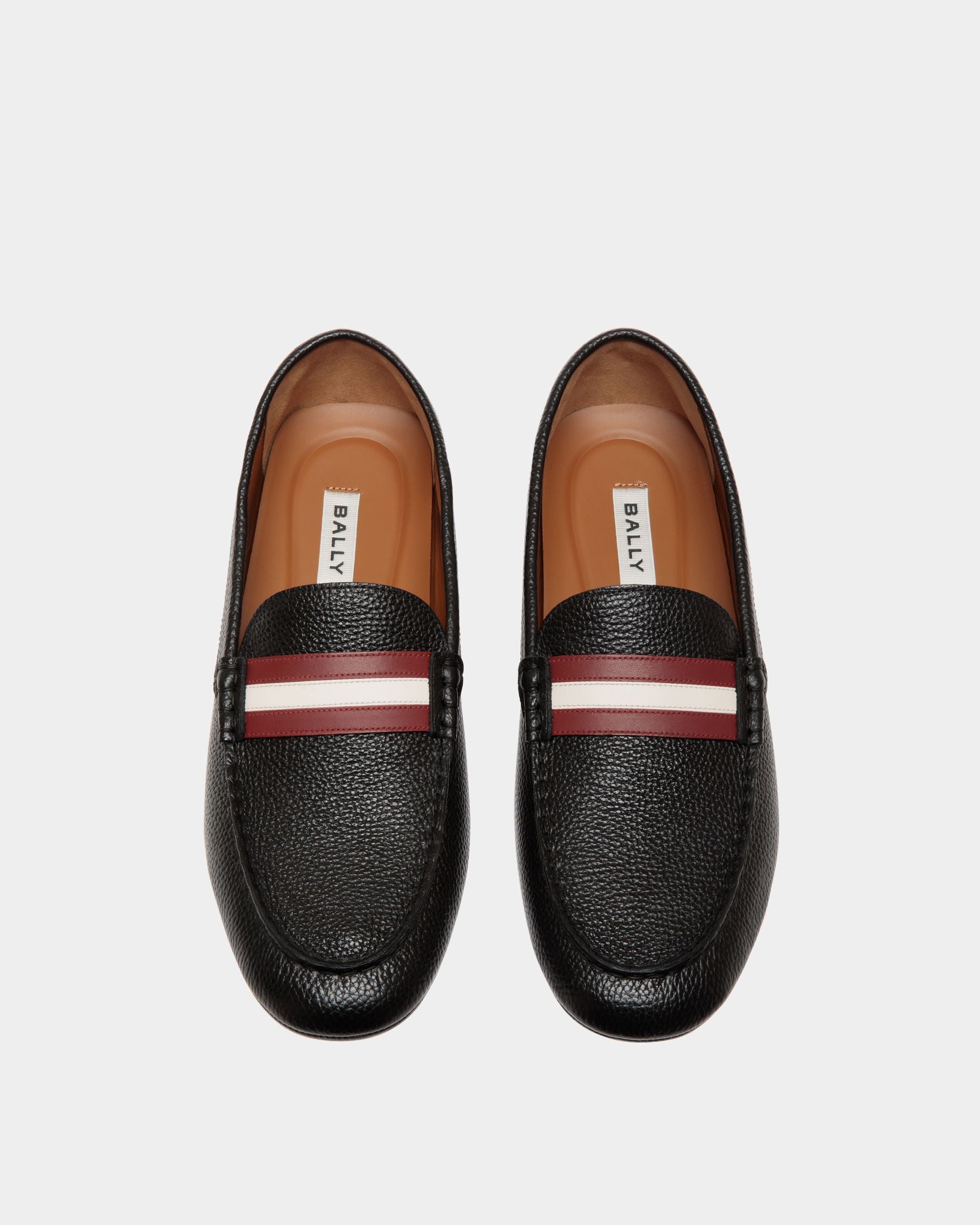 Driver Kerbs In Pelle Granata Nera - Uomo - Bally - 04