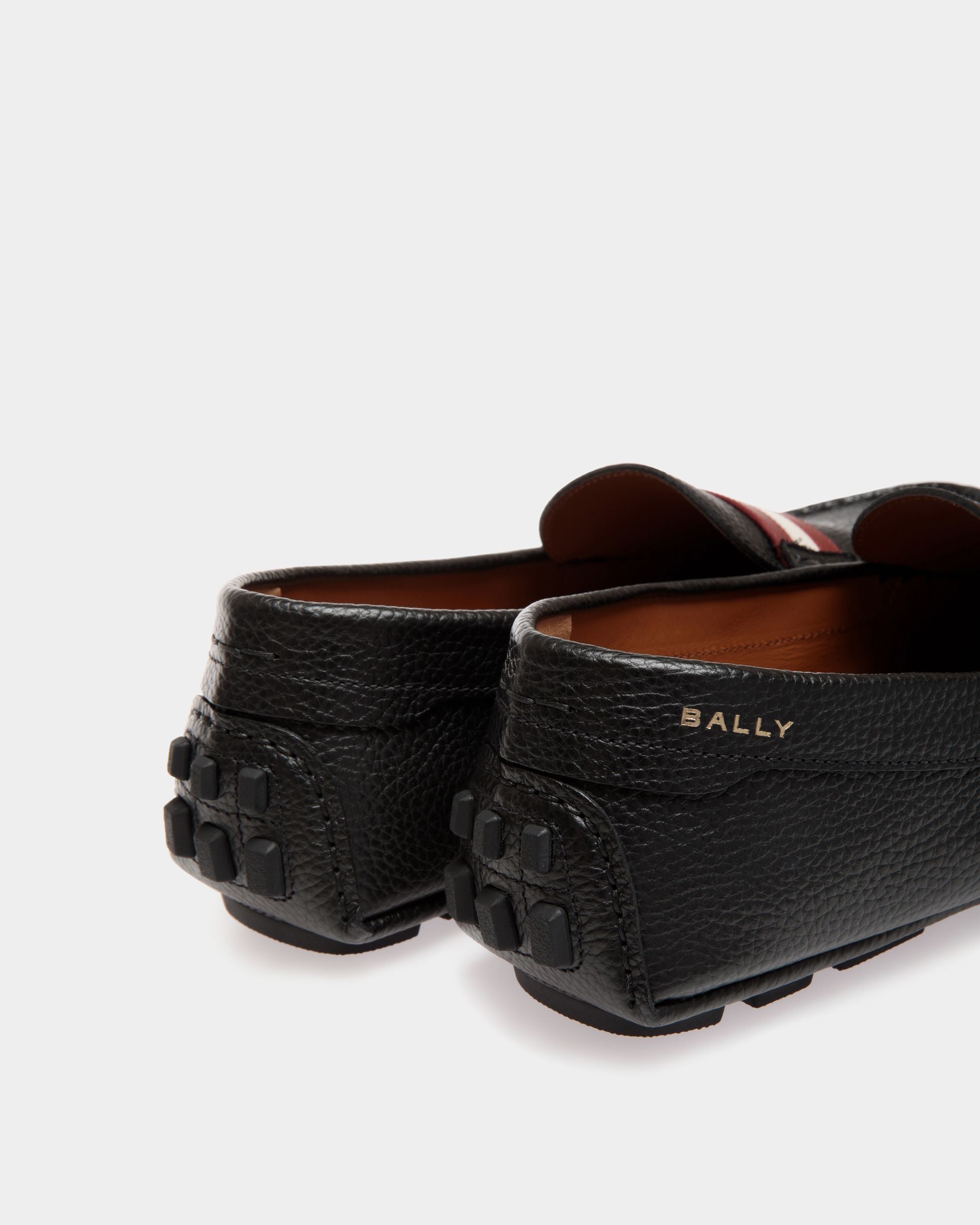 Driver Kerbs In Pelle Granata Nera - Uomo - Bally - 05