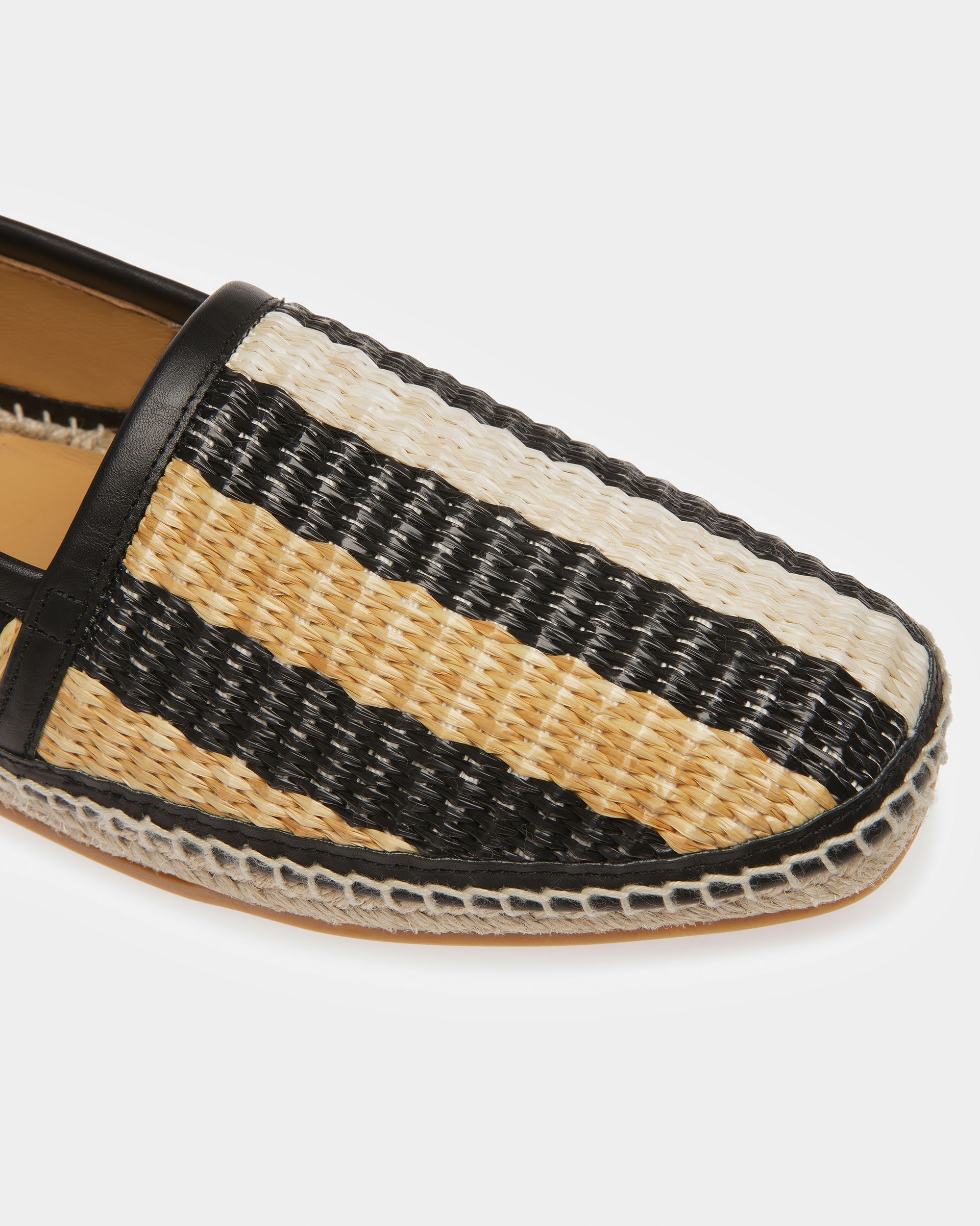 Espadrillas Karakas In Tessuto Nero E Avorio - Uomo - Bally - 05