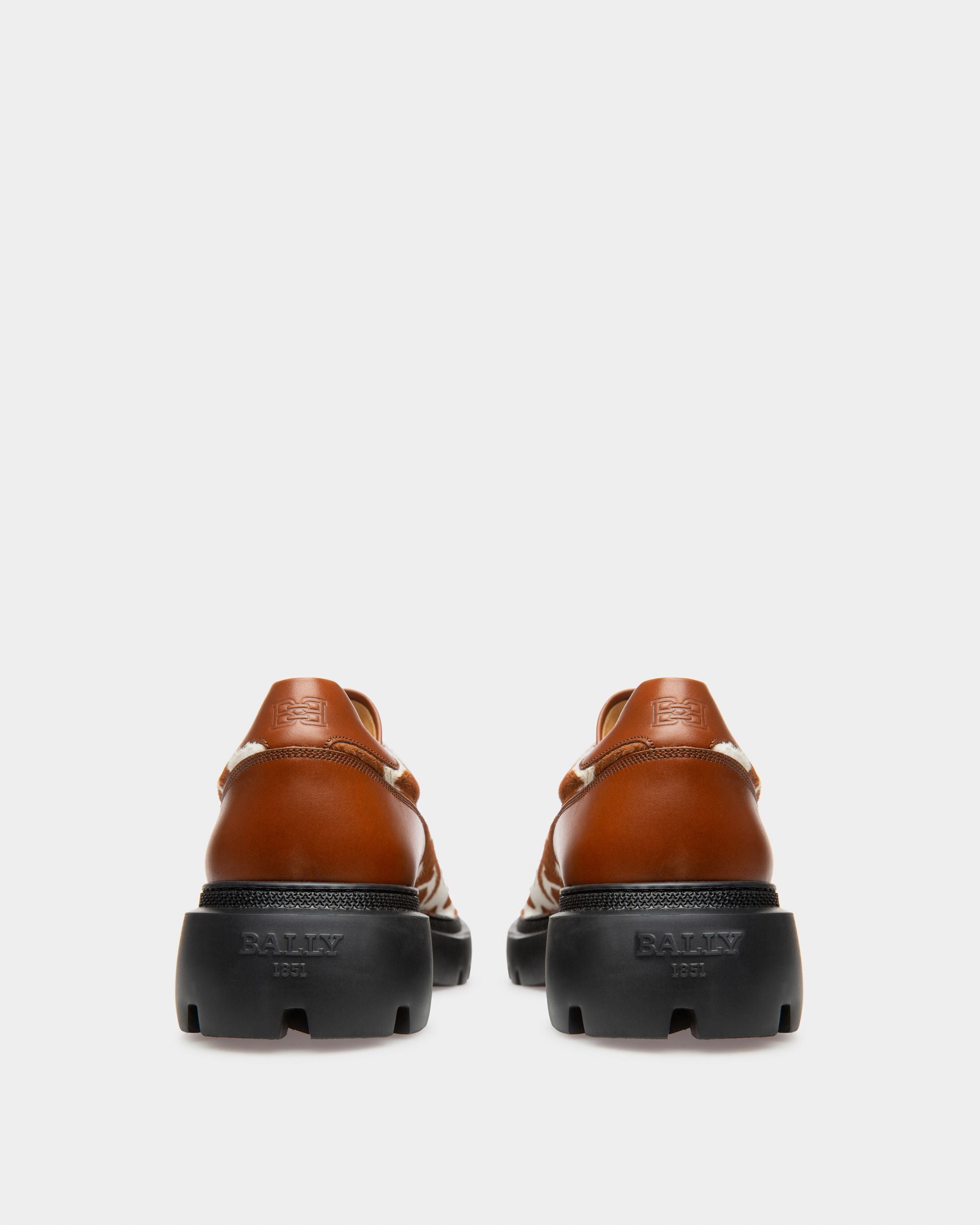 Varshal Derby In Pelle Bianca E Marrone - Uomo - Bally - 04