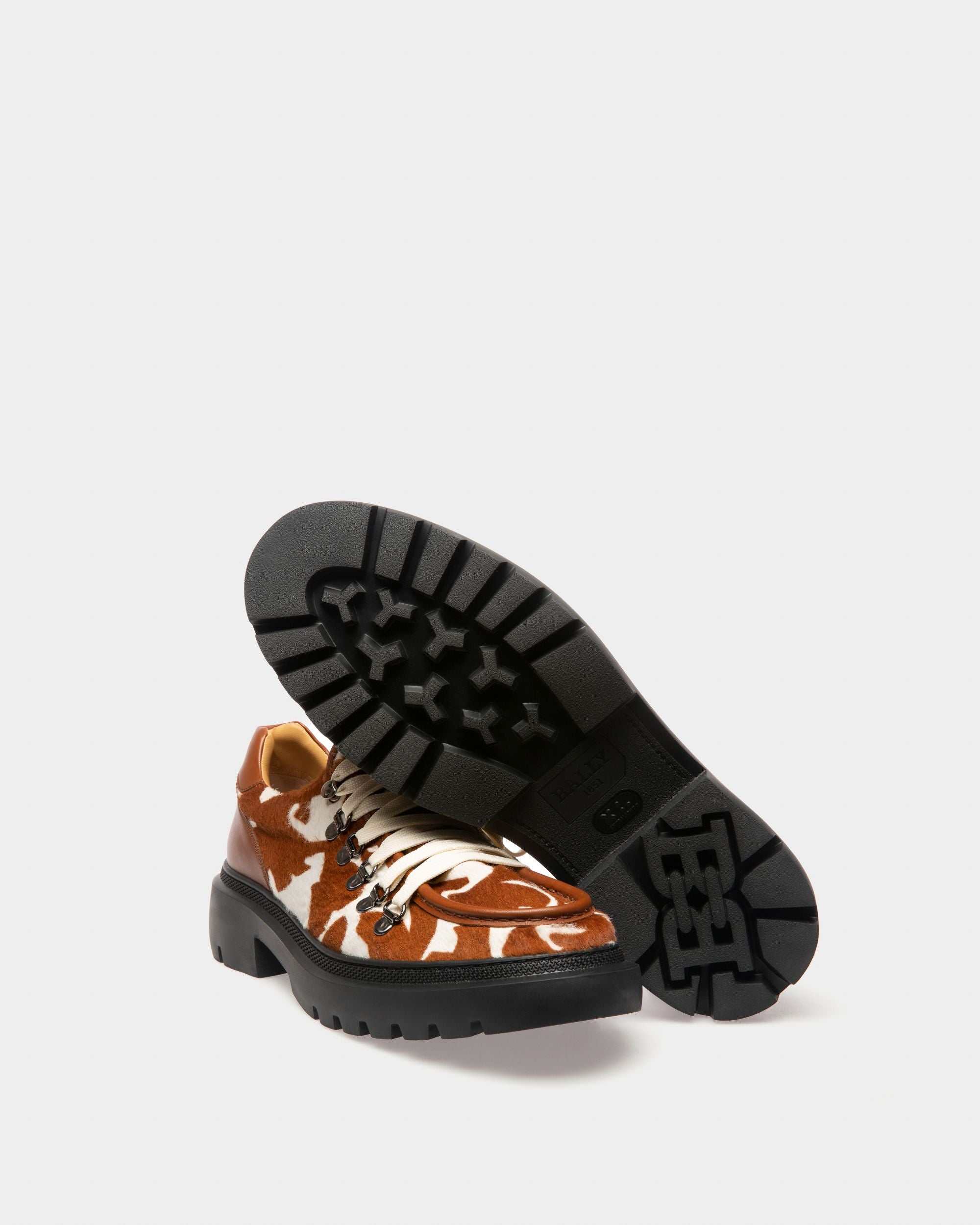 Varshal Derby In Pelle Bianca E Marrone - Uomo - Bally - 05