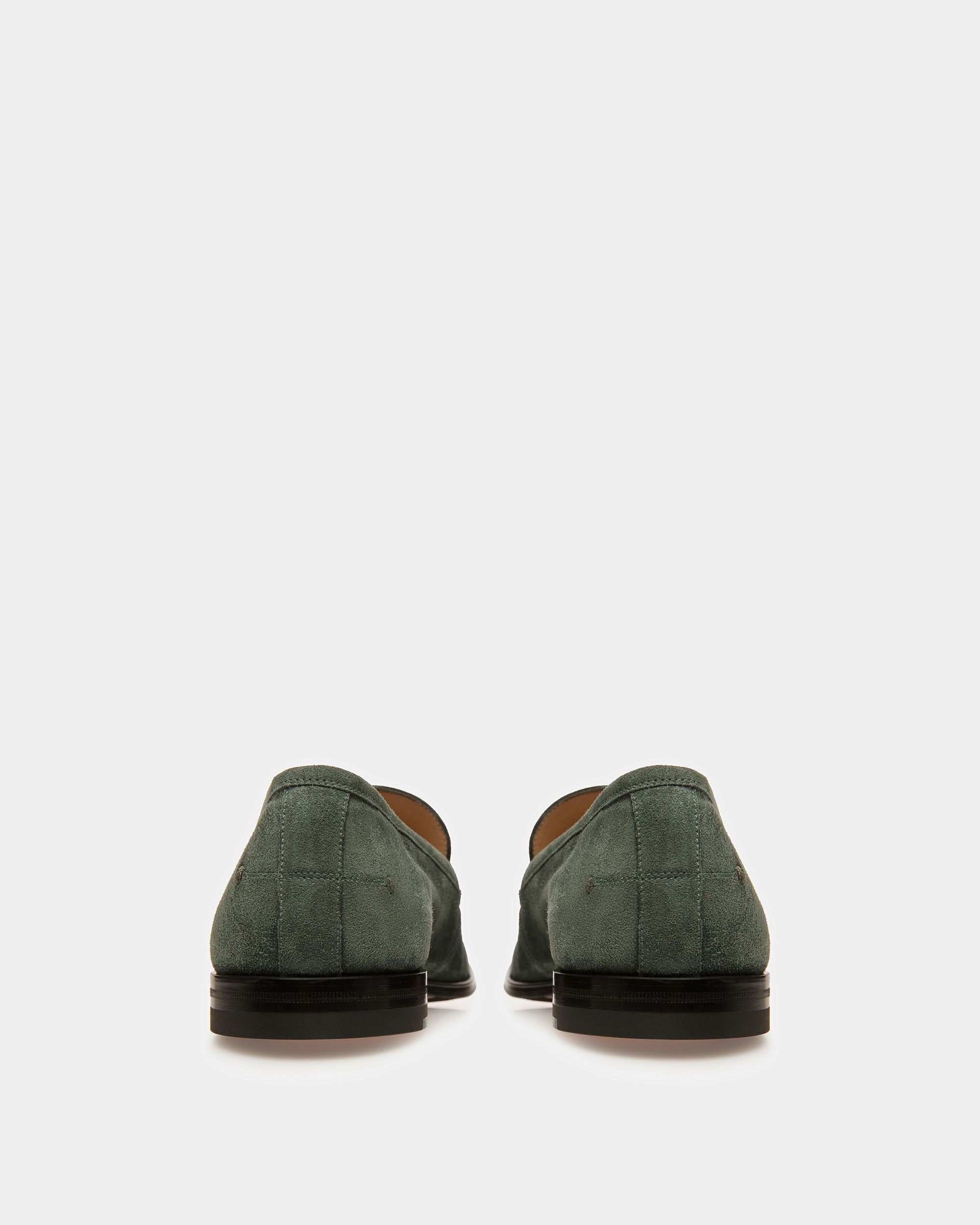 Webb Mocassini In Pelle Verde Salvia - Uomo - Bally - 03